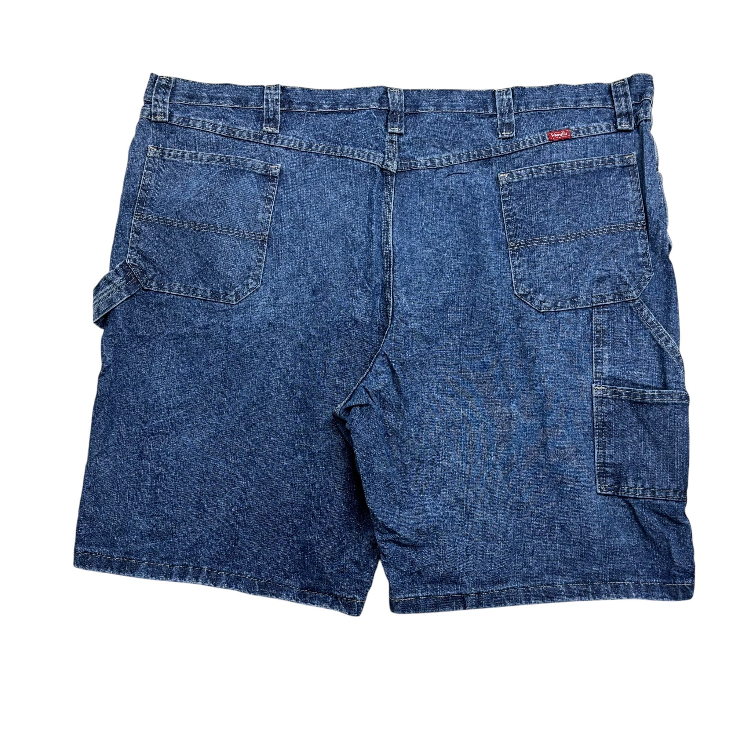 Wrangler Baggy Jorts W48 Mens Mid Blue Denim Shorts Relaxed Fit Carpenter (E)