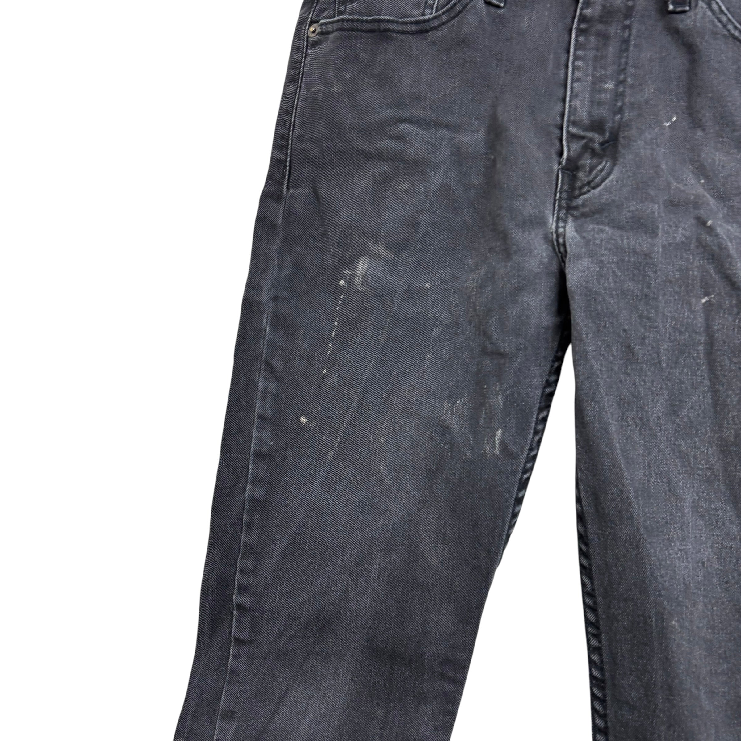 Levis 510 Jeans W30 L32 Mens Black Skinny Fit Stretch Denim (F)
