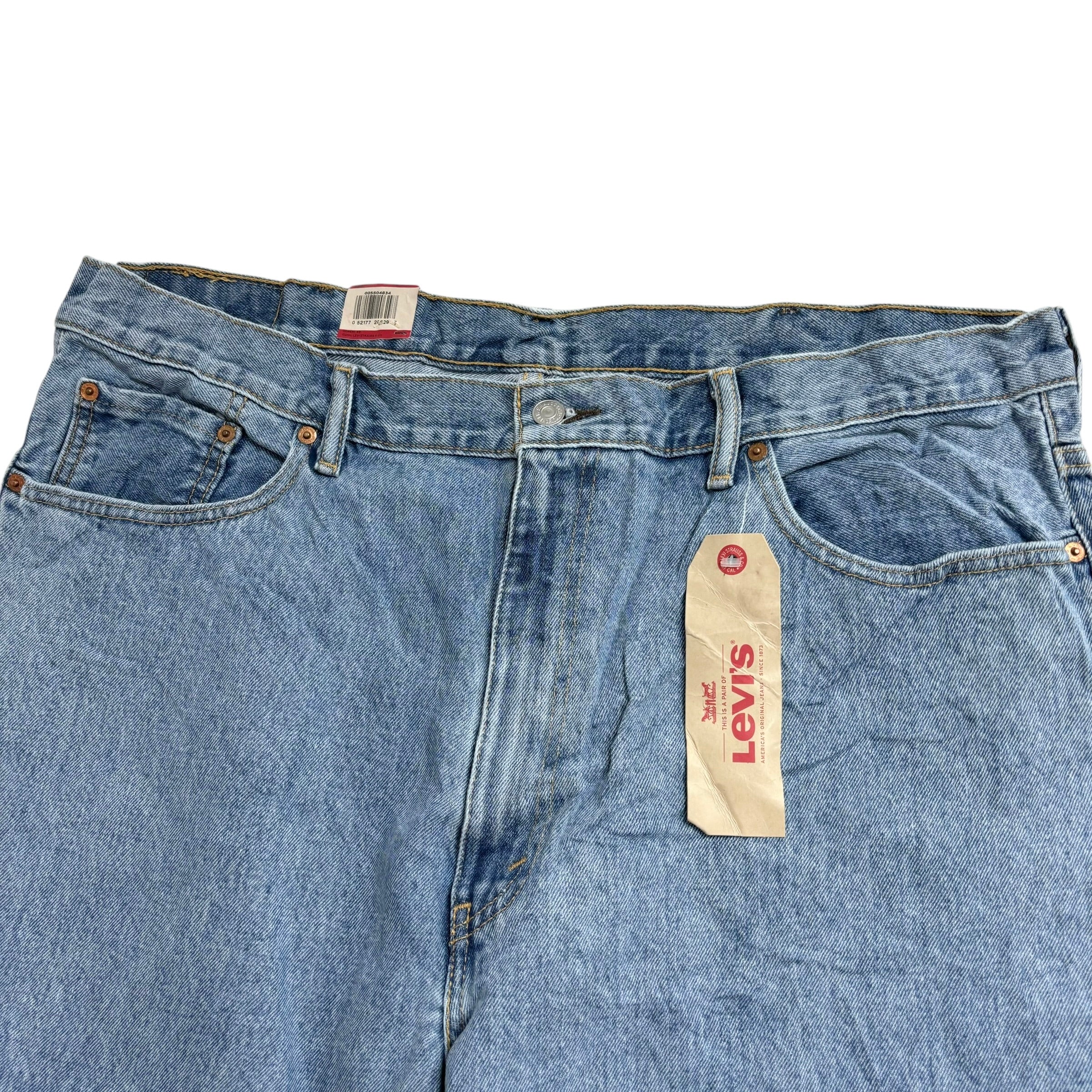 Levis 550 Jeans W42 L30 Mens Light Blue Baggy Relaxed Straight Fit Denim