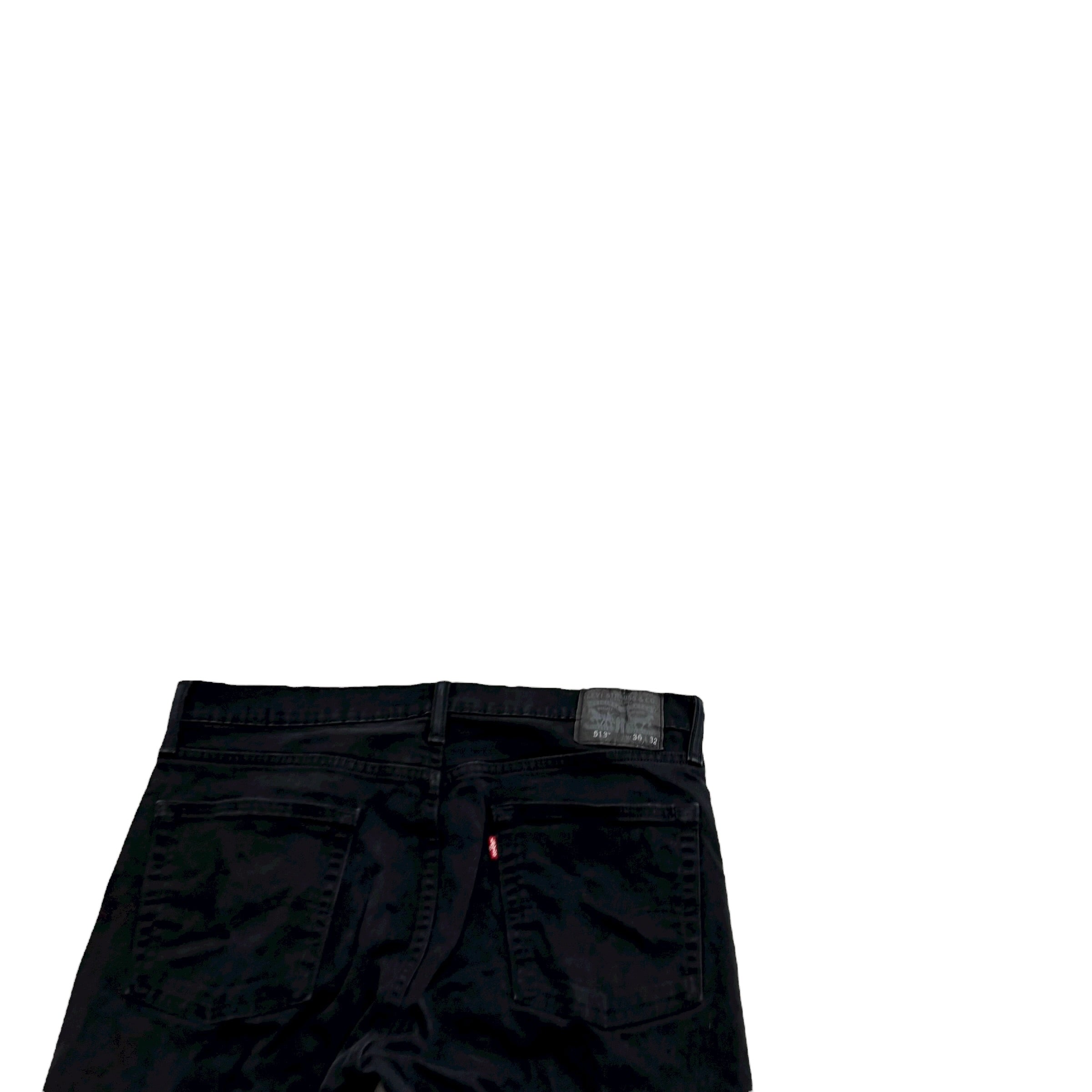 Levis 513 Jeans W36 L32 Mens Black Slim Straight Fit Stretch Denim (E)