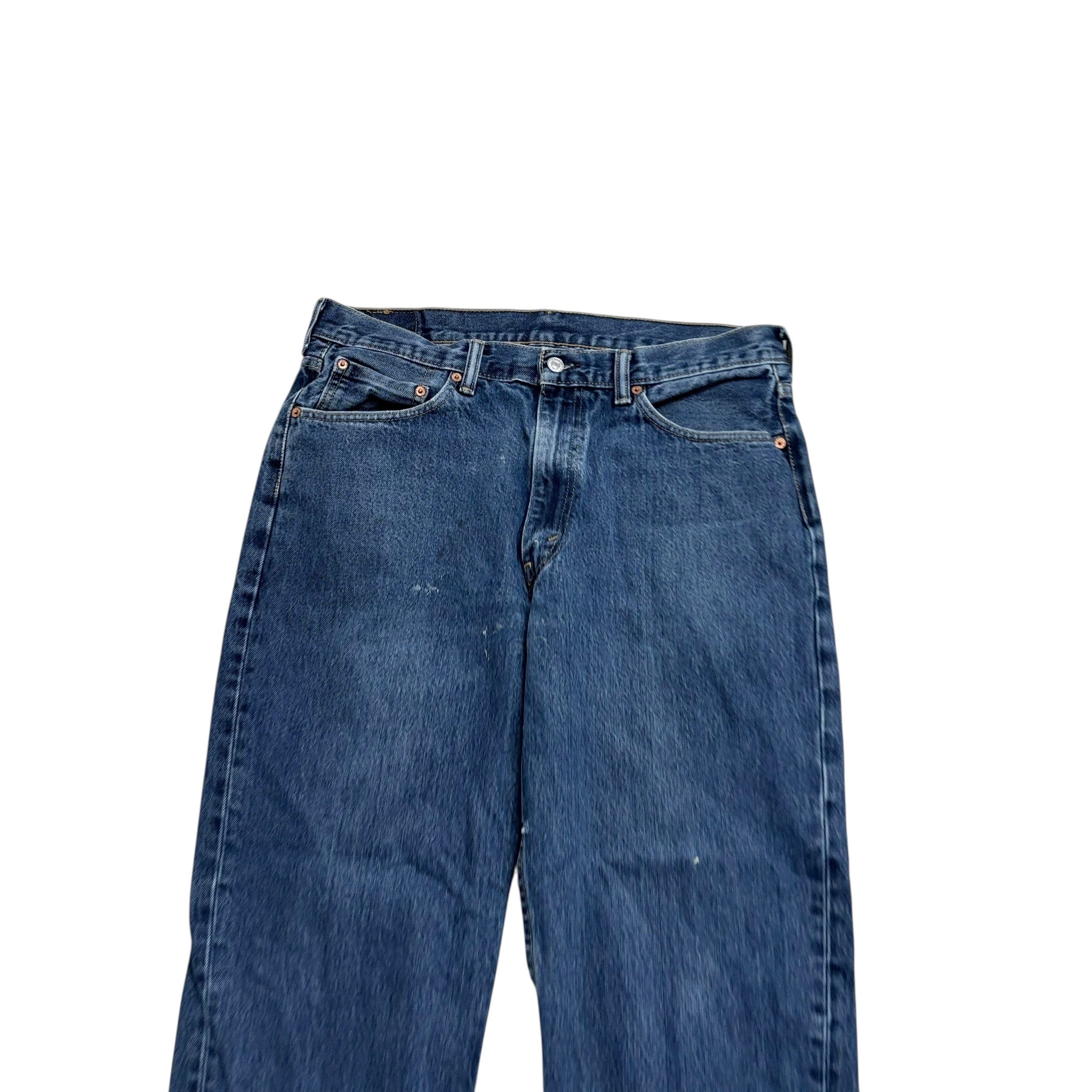 Levis 550 Jeans W36 L30 Mens Mid Blue Baggy Relaxed Straight Fit Denim (F)
