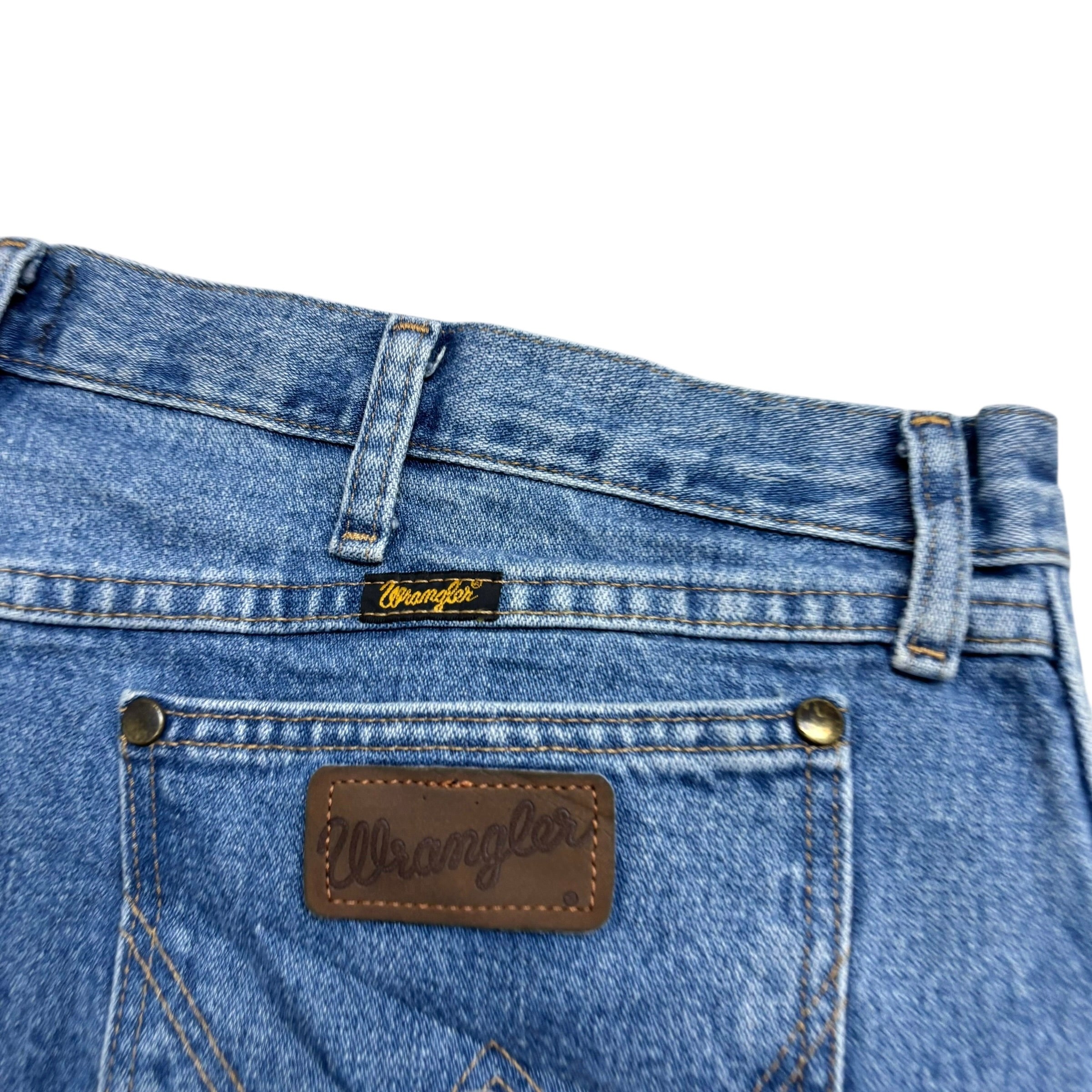 Wrangler Jeans Cowboy Cut W40 L32 Mens Light Blue 47MWZ Regular Fit Denim (E)