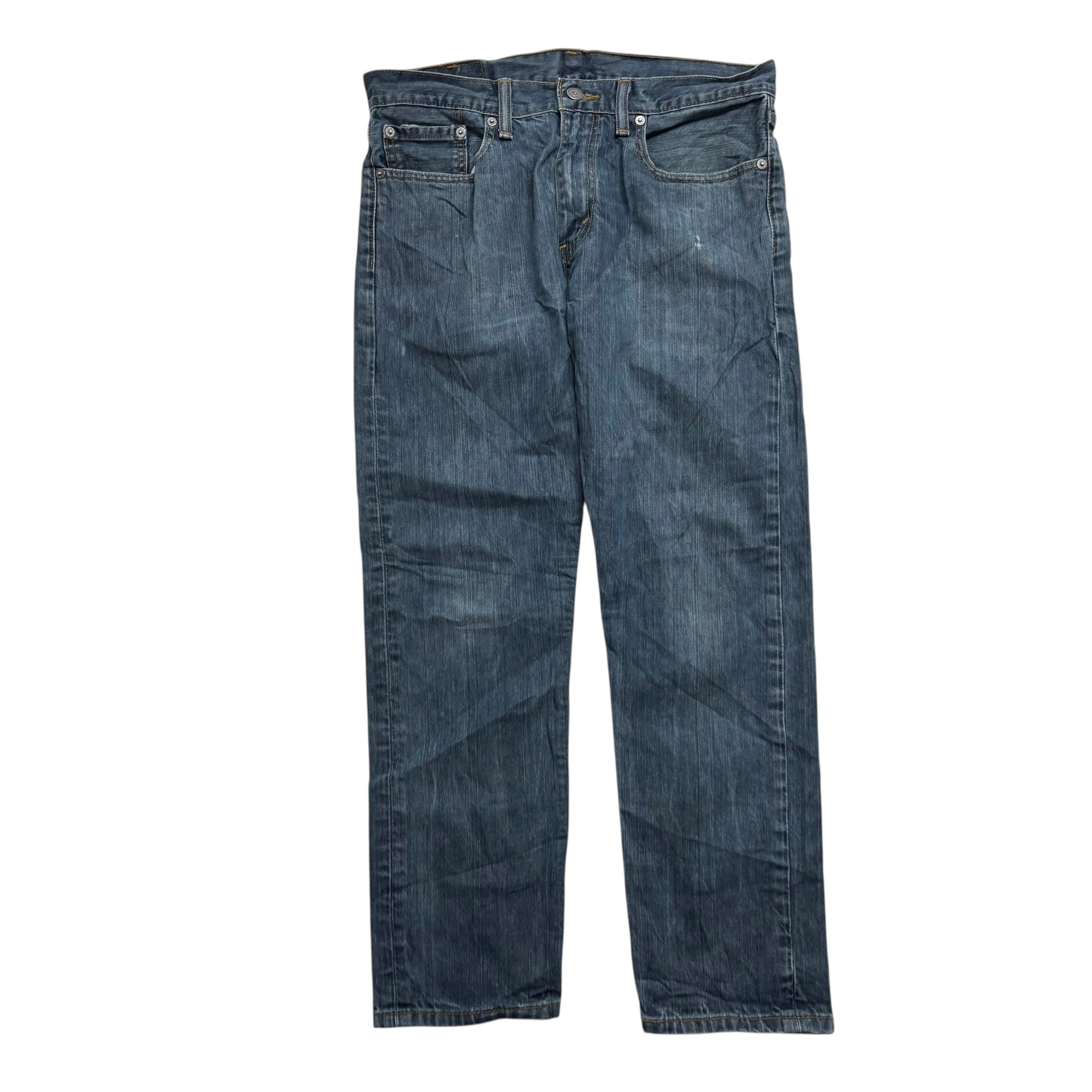 Levis 502 Jeans W32 L28 Mens Dark Blue Regular Tapered Fit Denim