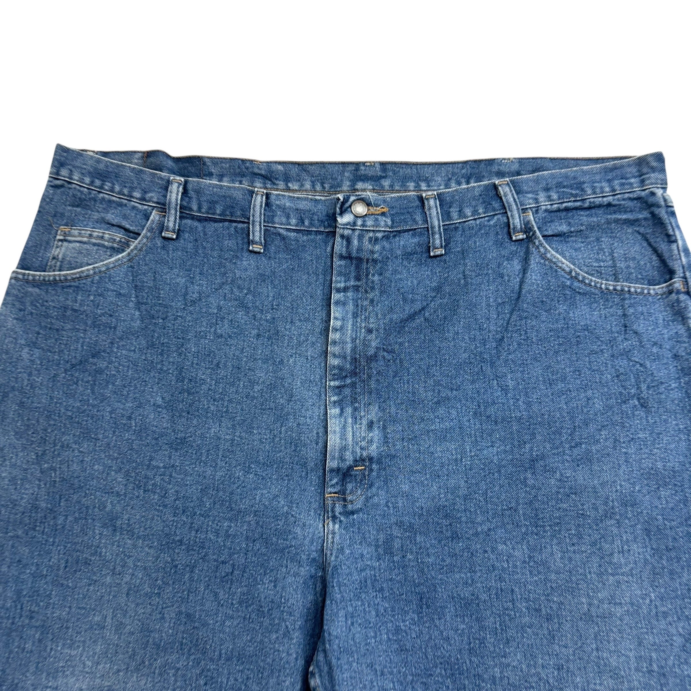 Wrangler Baggy Jorts W48 Mens Denim Shorts Mid Blue Relaxed Fit (E)