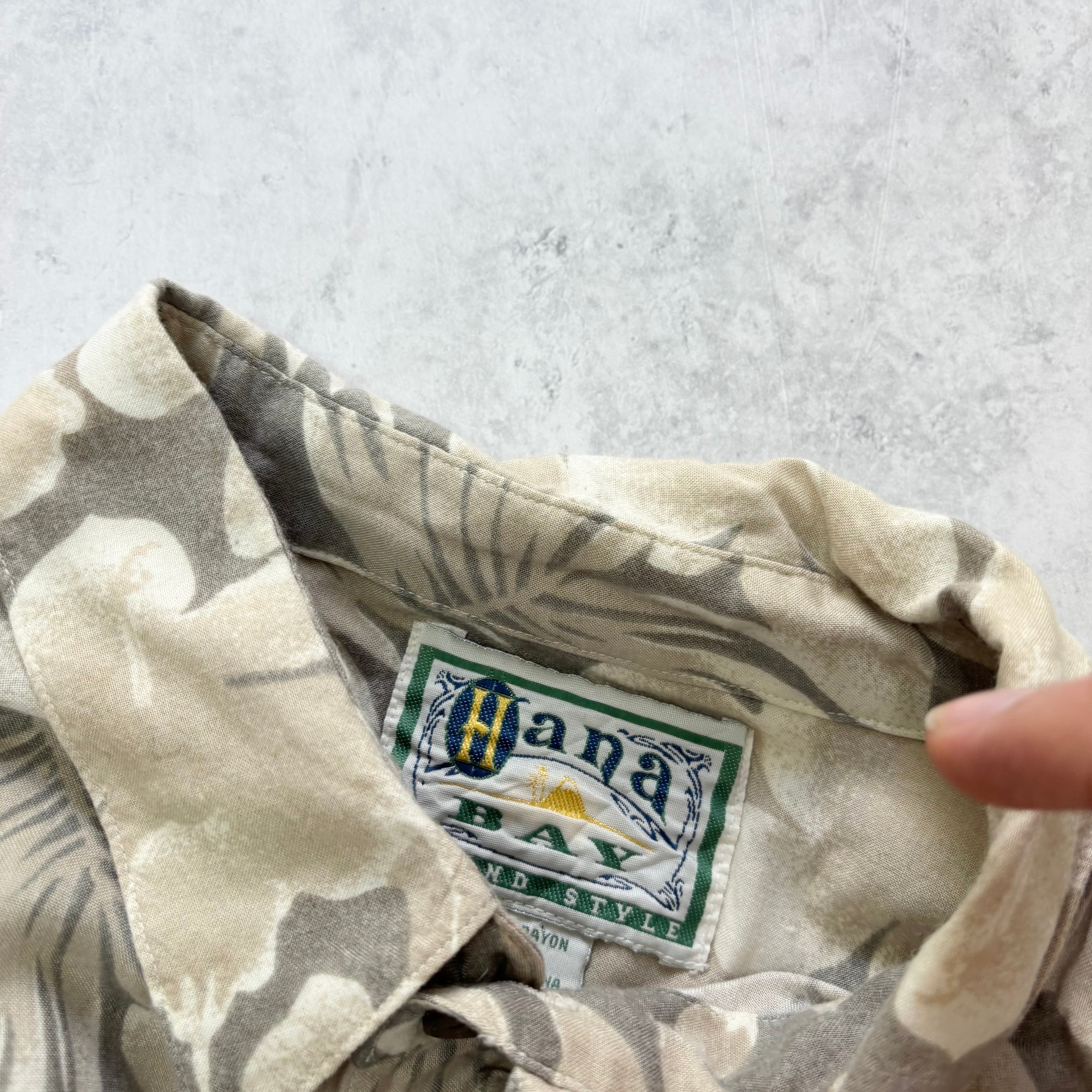 Vintage Hawaiian Shirt Mens XL Multi Floral Aloha Short Sleeve Rayon (E)