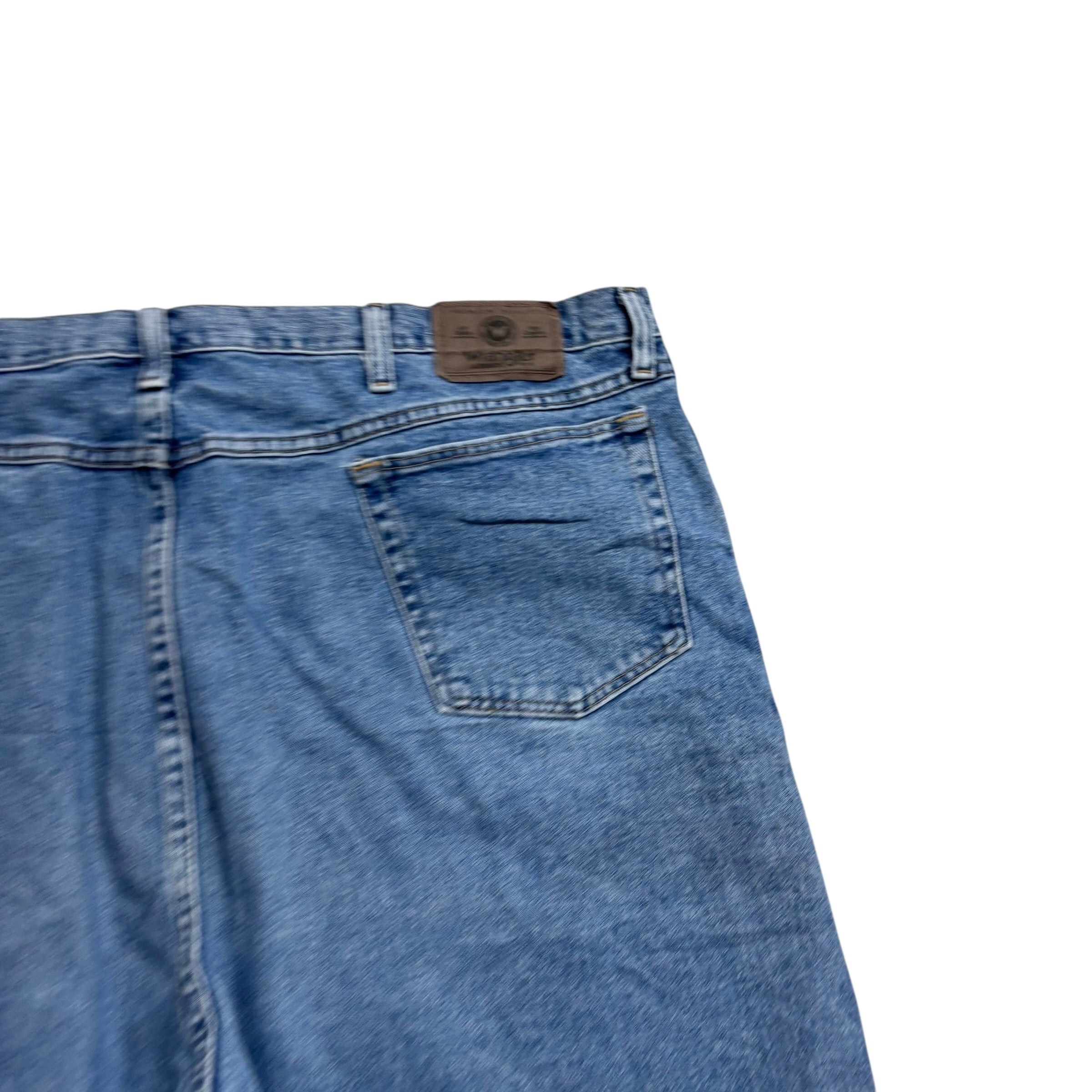 Vintage Wrangler Baggy Jorts W44 Mens Denim Shorts Mid Blue Relaxed Fit