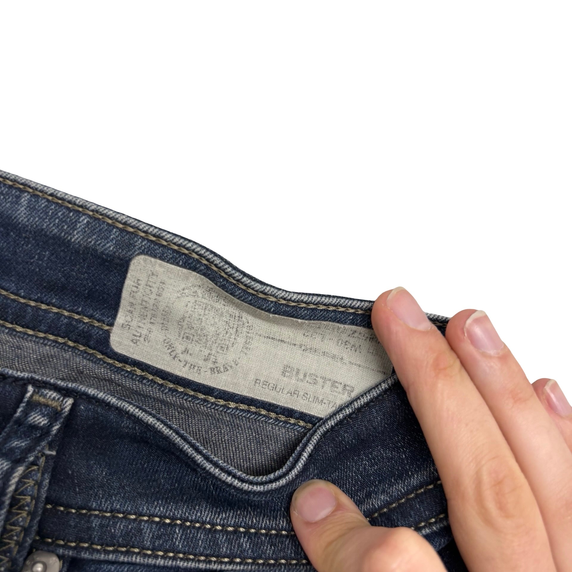 Diesel Buster Jeans W30 L32 Mens Dark Blue Slim Tapered Fit Stretch Denim (E)