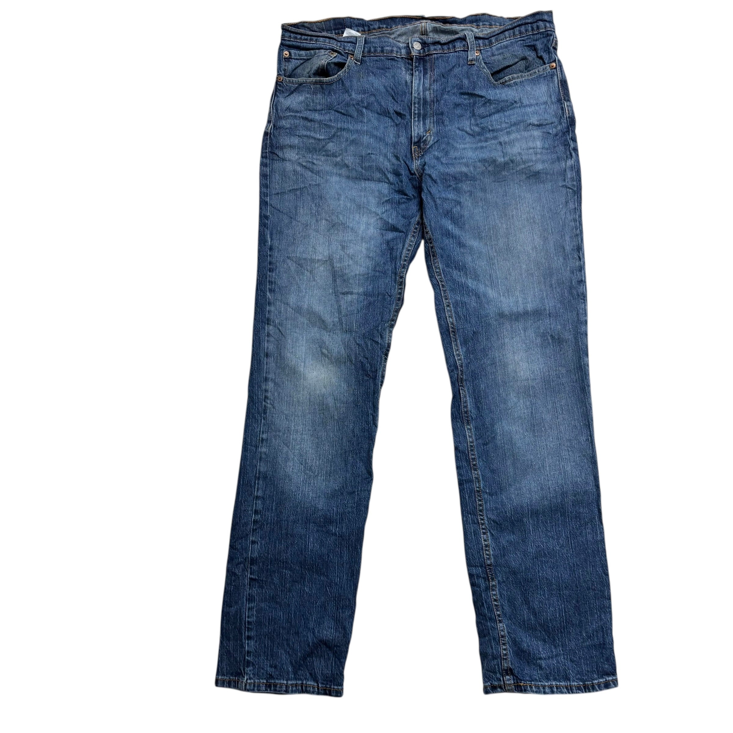 Levis 559 Jeans W38 L34 Mens Mid Blue Regular Straight Fit Stretch Denim