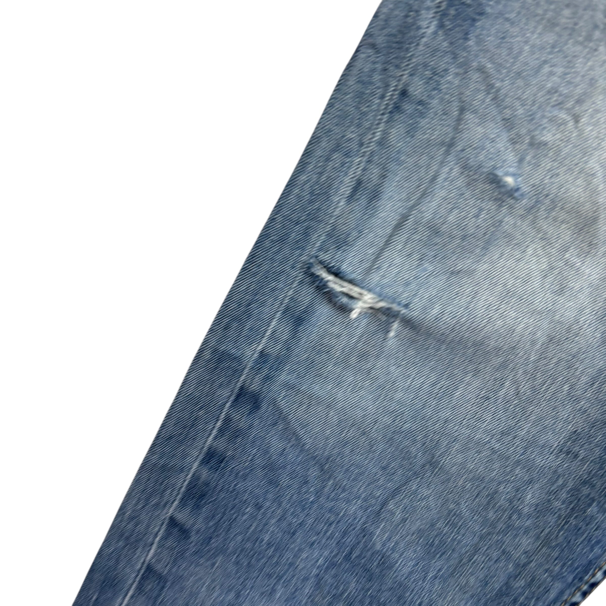 Levis 513 Jeans W34 L30 Mens Mid Blue Slim Straight Fit Stretch Denim (F)