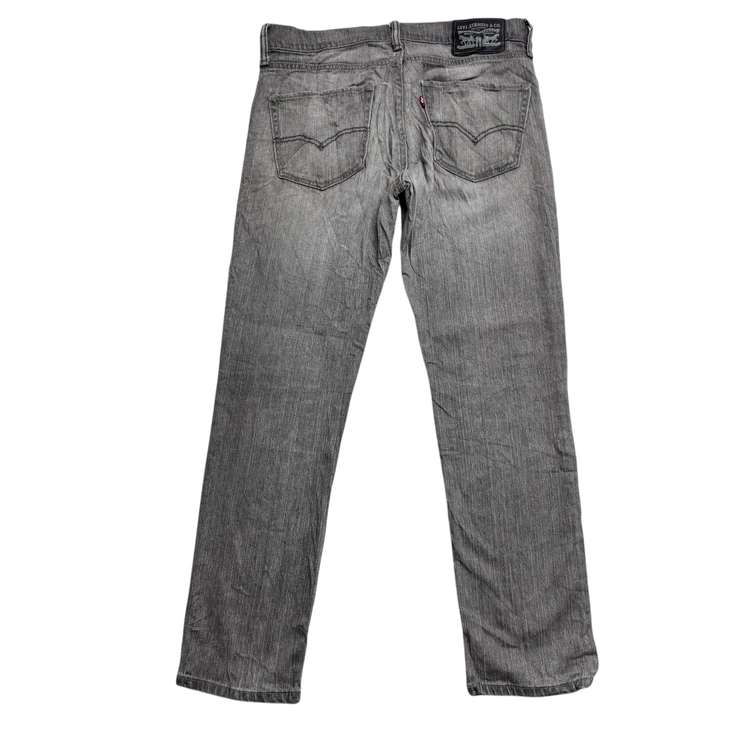 Levis 511 Jeans W31 L30 Mens Grey Slim Fit Stretch Denim (E)