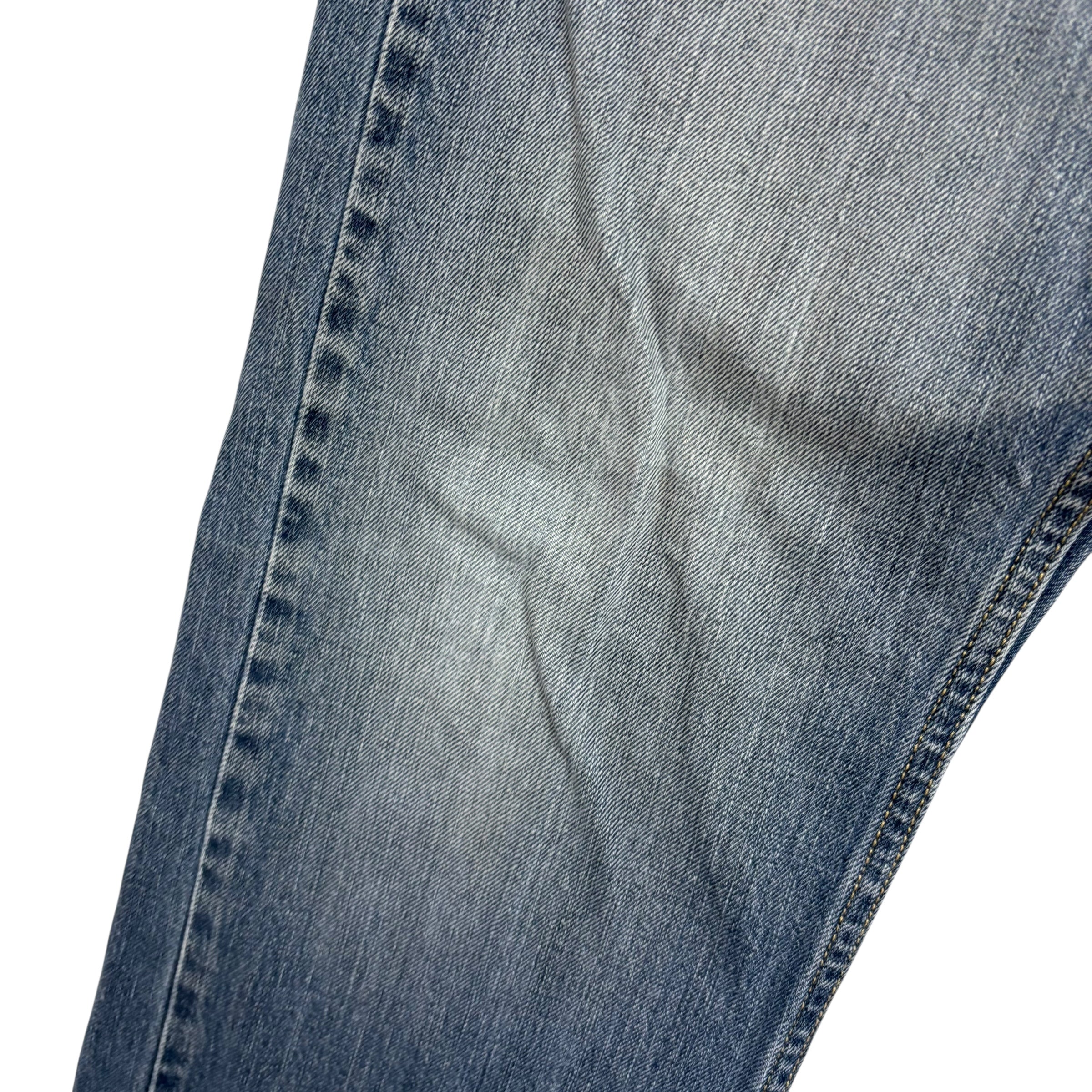 Levis 514 Jeans W34 L32 Mens Mid Blue Regular Straight Fit Vintage Denim