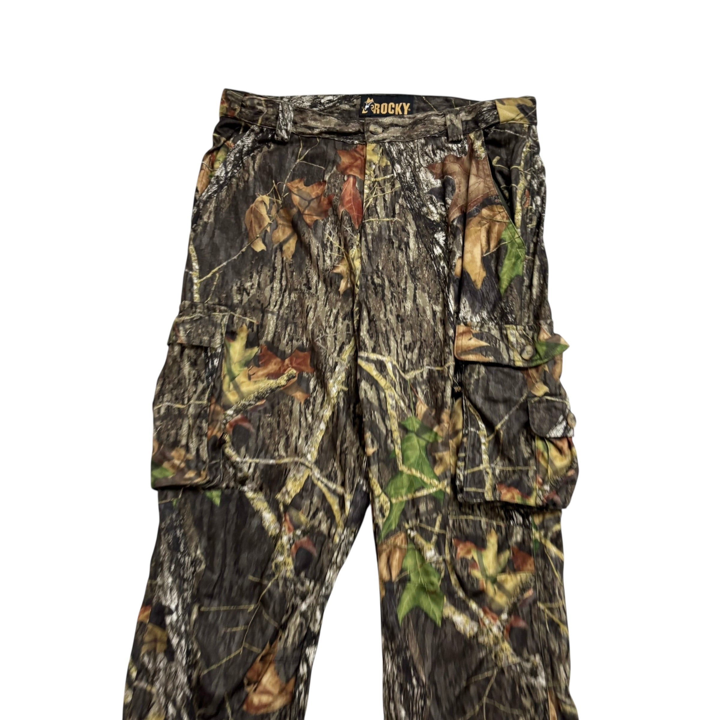 Realtree Trousers W36 L32 Mens Cargo Camo Regular Fit Pants Polyester (E)