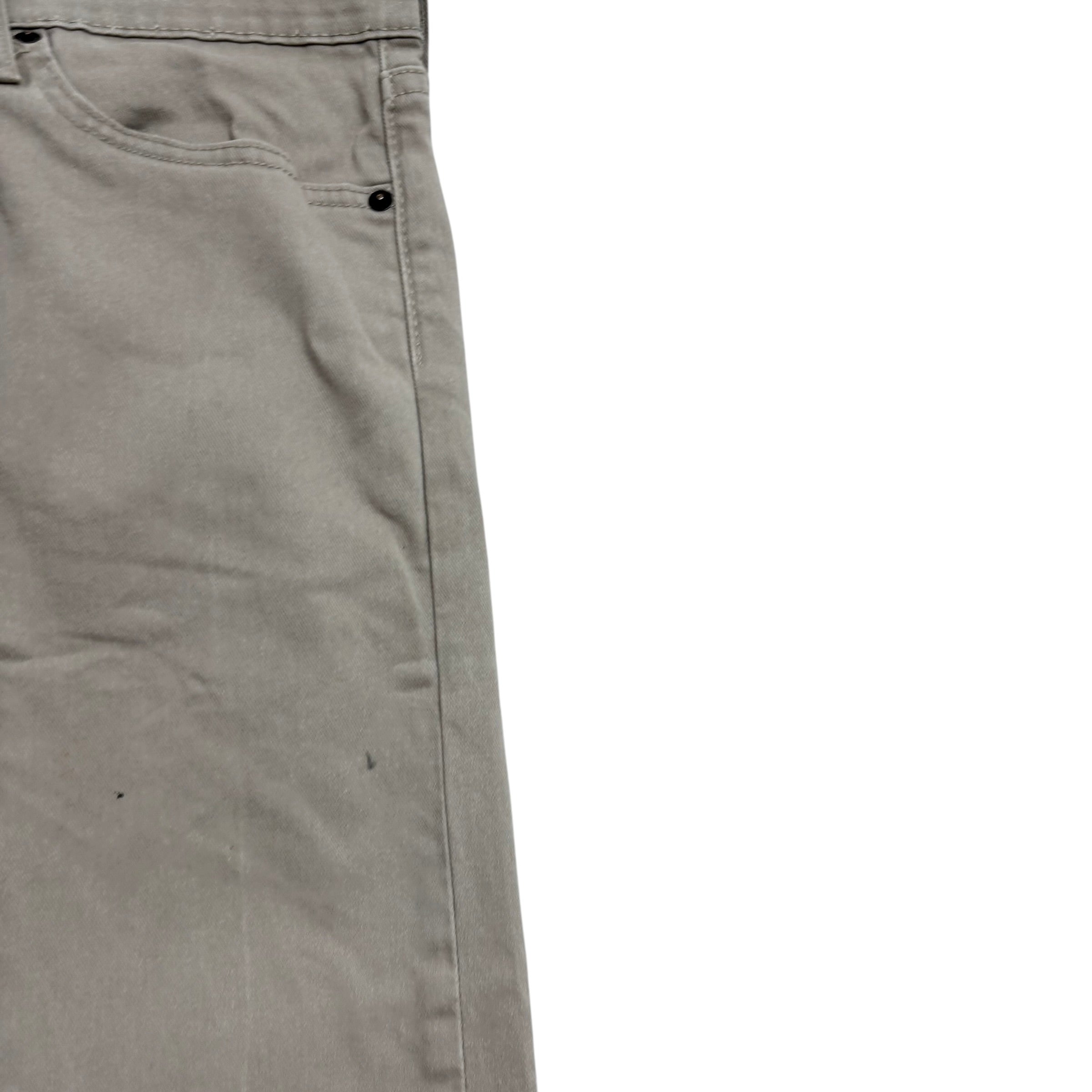 Levis 513 Jeans W34 L32 Mens Beige Slim Straight Fit Stretch Denim (F)