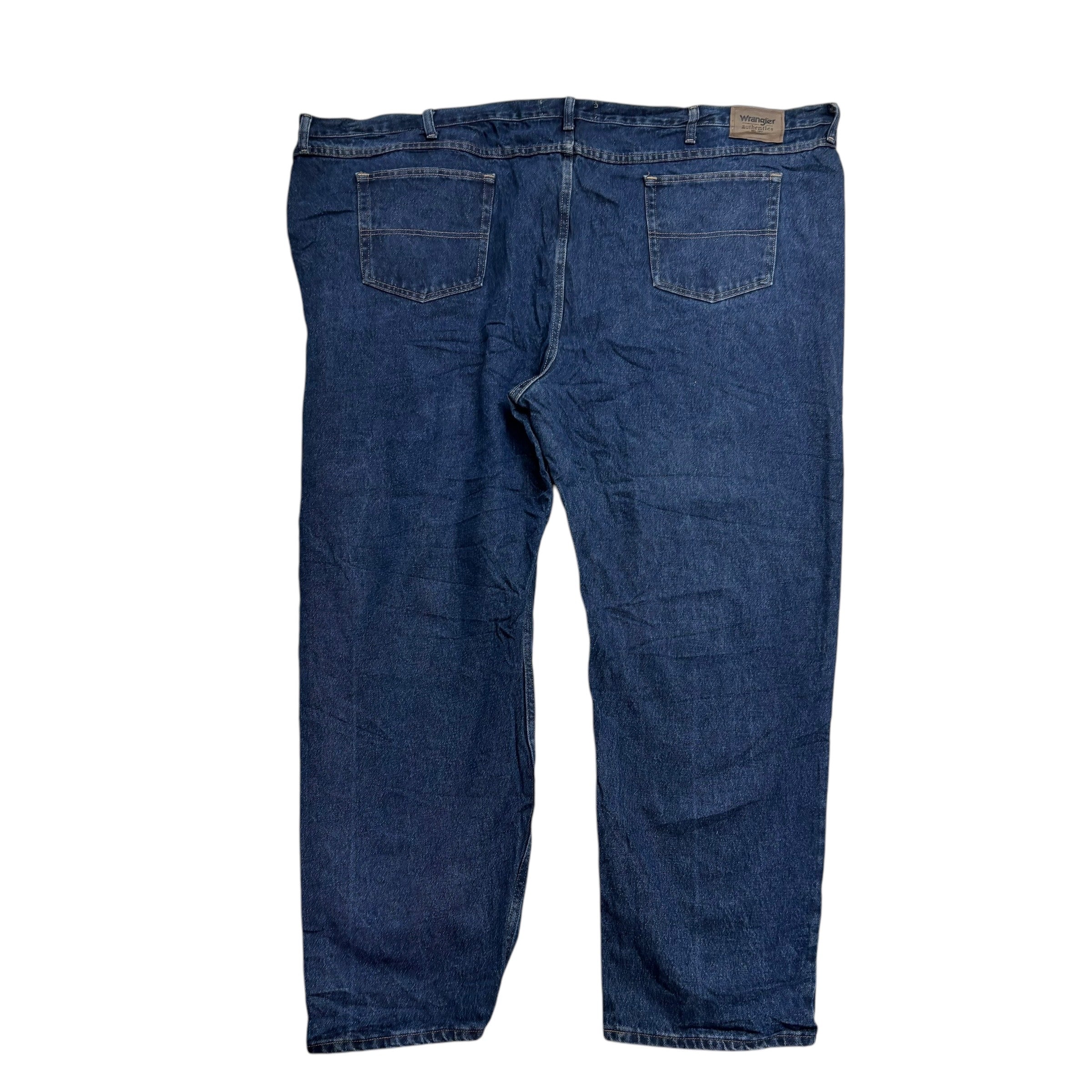 Wrangler Jeans W58 L32 Mens Dark Blue Relaxed Straight Fit Denim (E)
