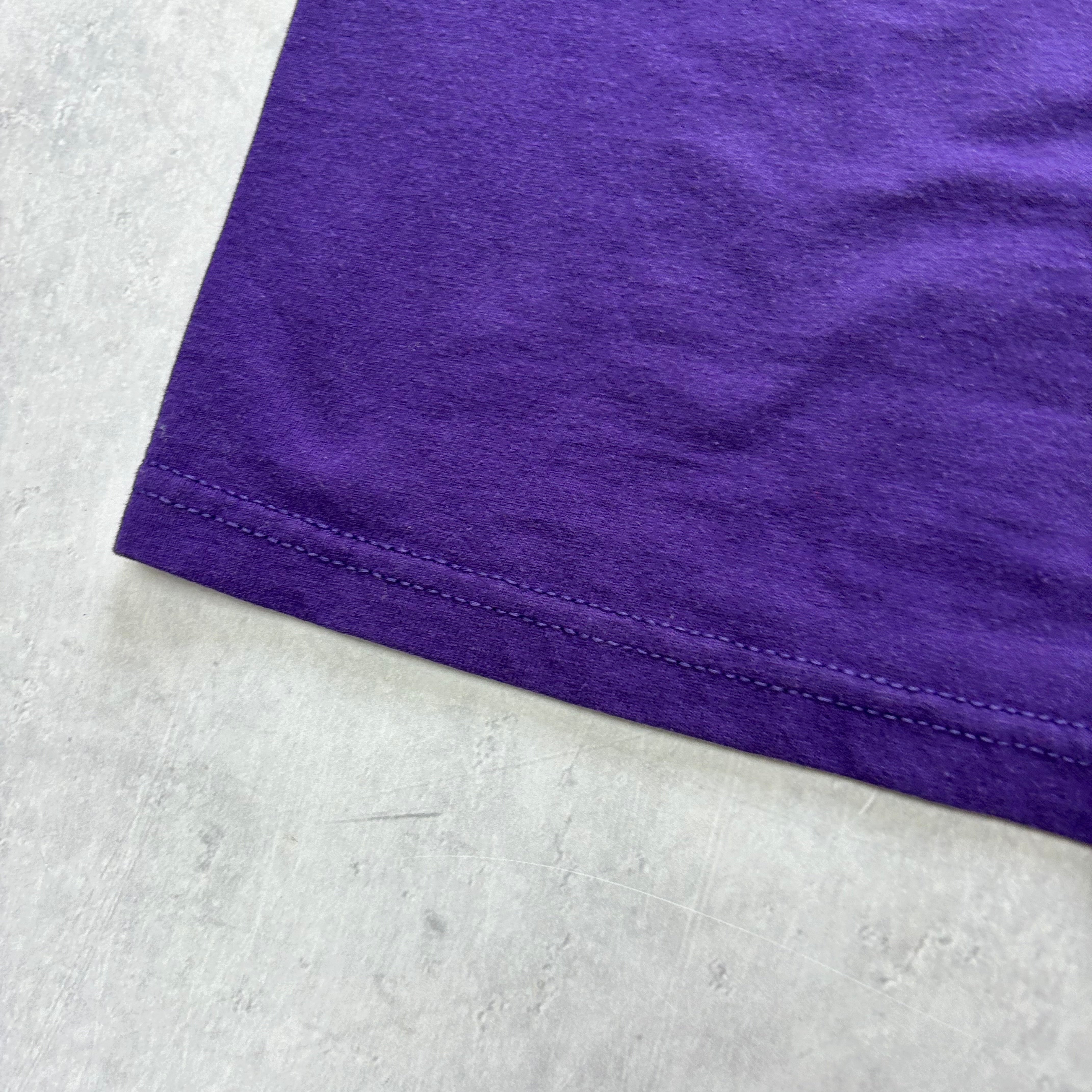 Vintage T Shirt Mens XL Purple Graphic Print 90s Birds Cottagecore (E)