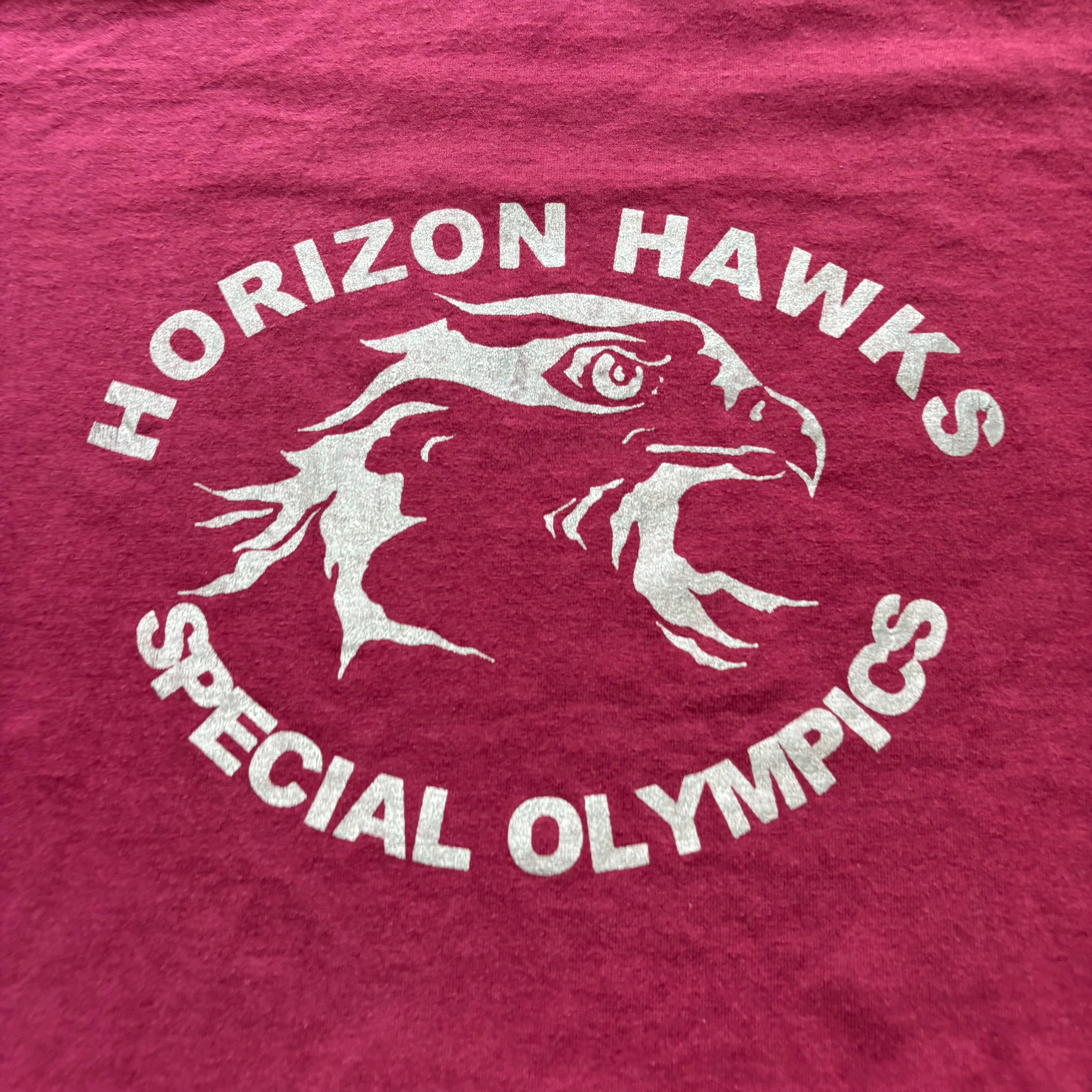 Vintage T Shirt Mens XL Burgundy Single Stitch Graphic Print 90s USA (E)