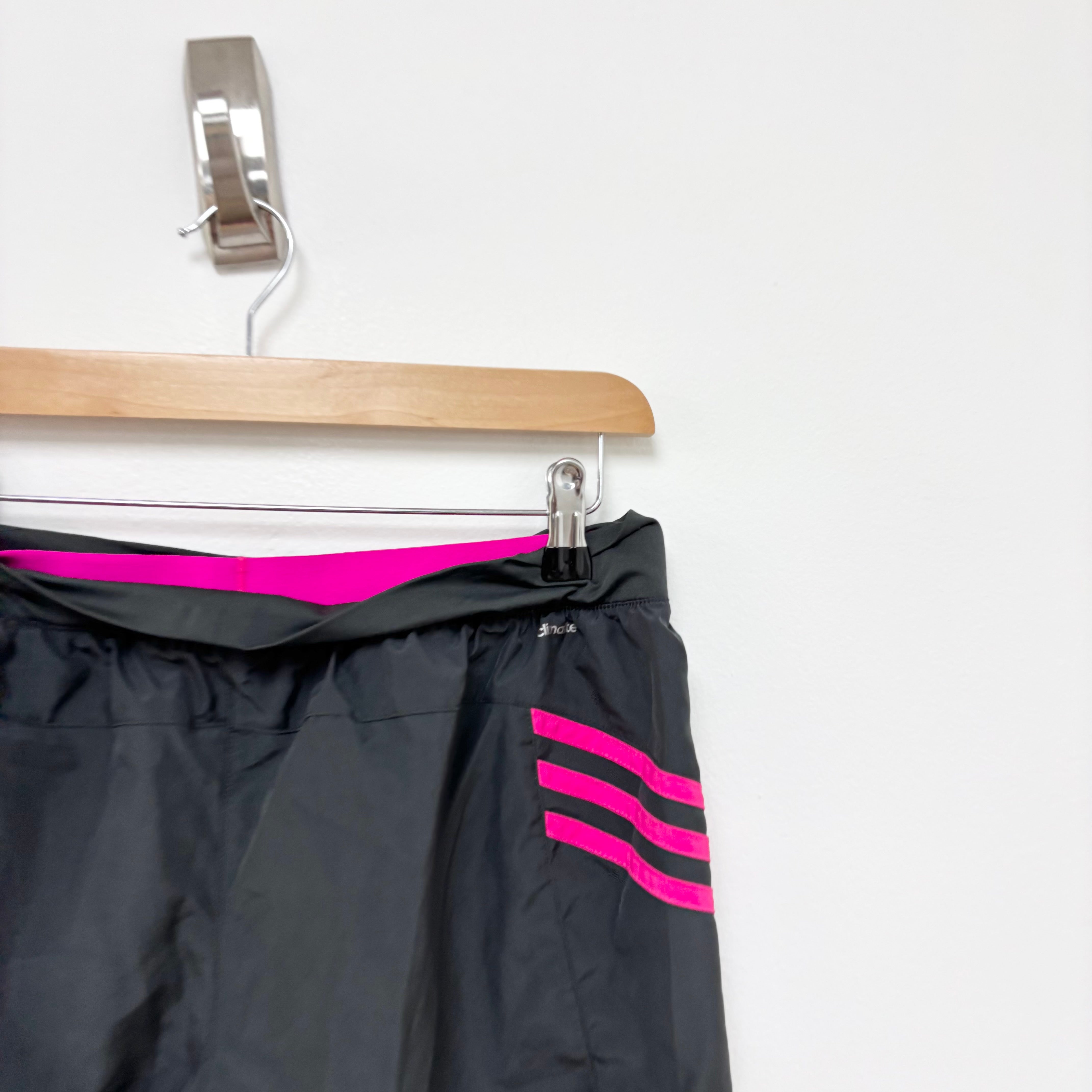 Adidas Shorts Womens Small Black Sports Running Gym Athletic Climalite (E)