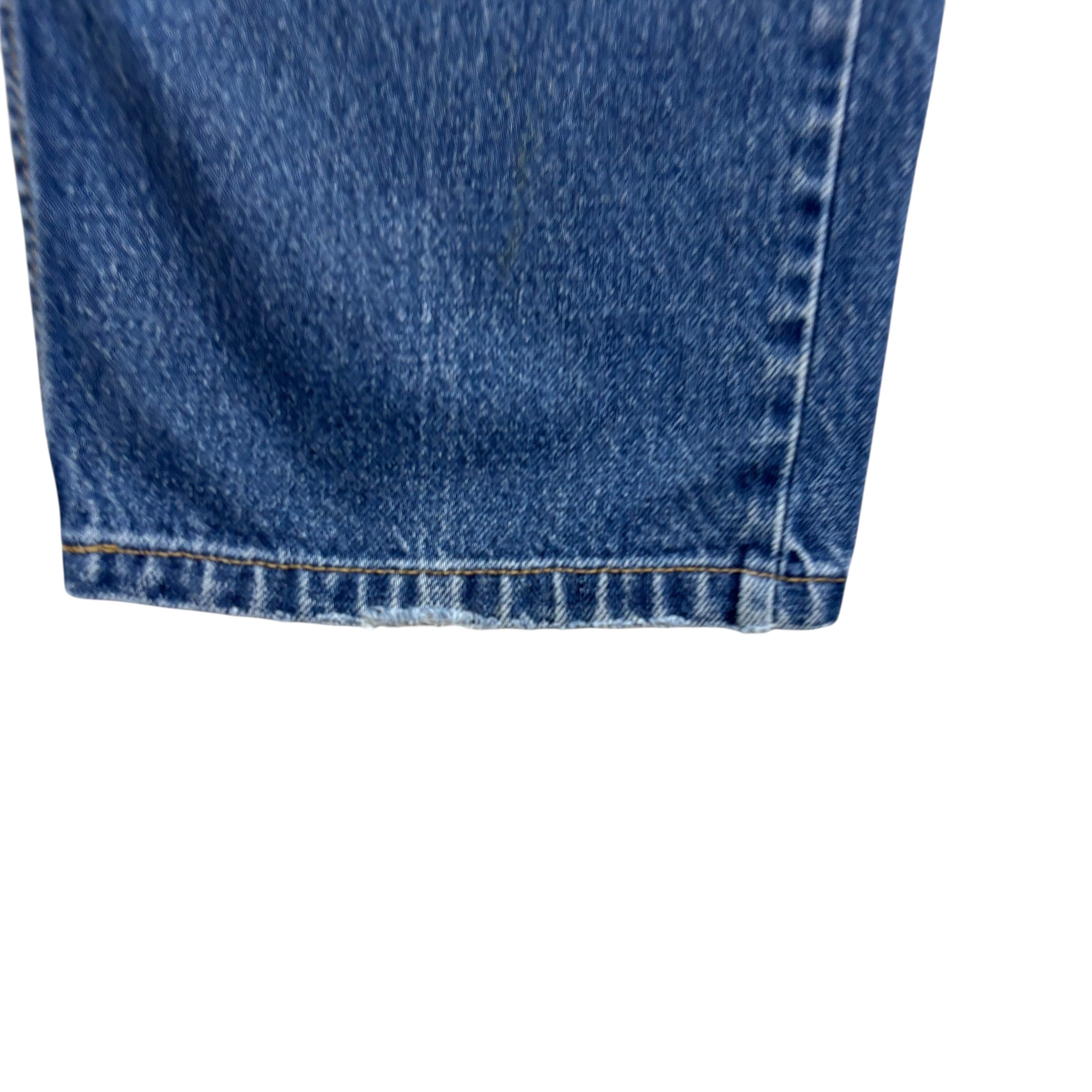 Levis 505 Jeans W34 L25 Mens Mid Blue Regular Straight Fit Vintage Denim