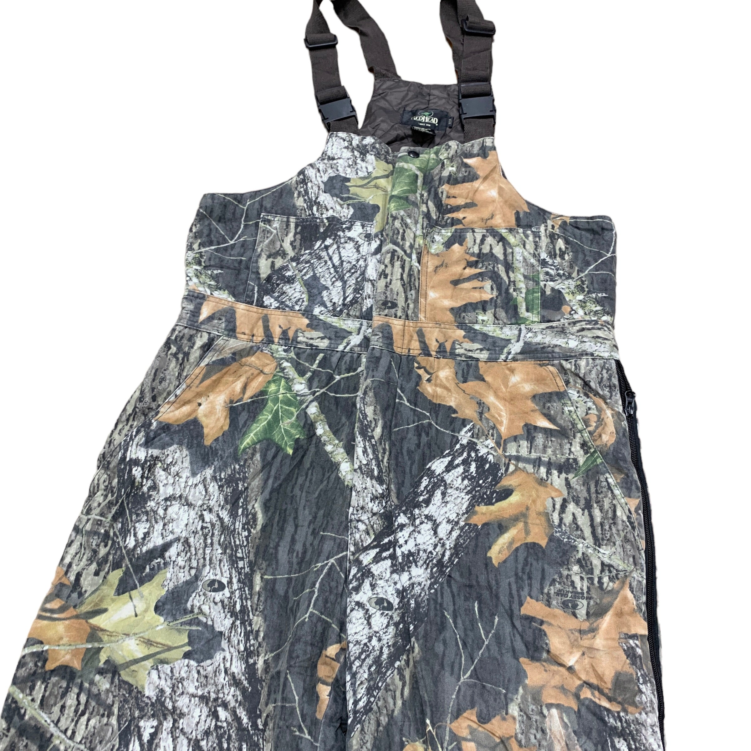 Vintage RealTree Dungarees M L Overalls Baggy Hunting USA Camo