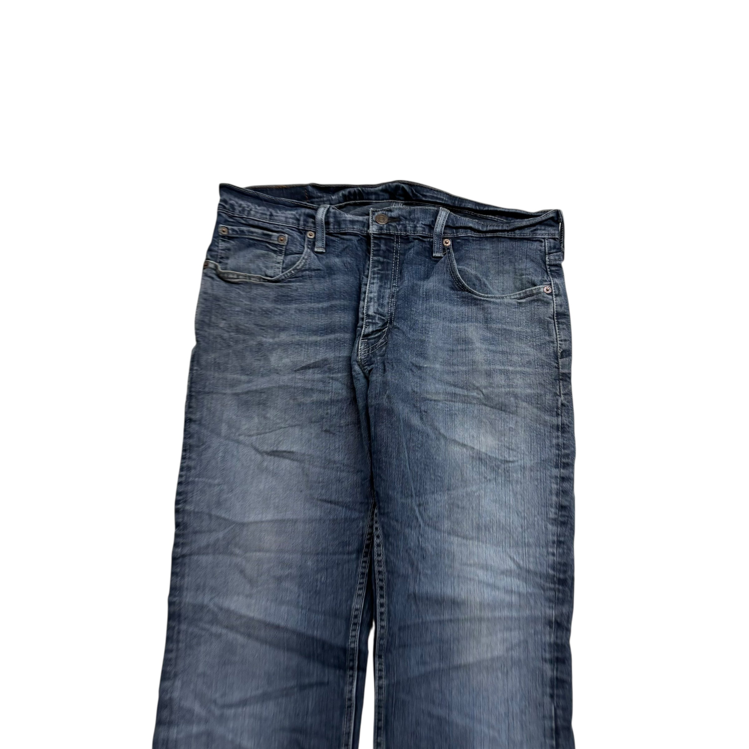 Levis 559 Jeans W34 L32 Mens Blue Baggy Relaxed Straight Fit Stretch Denim (F)