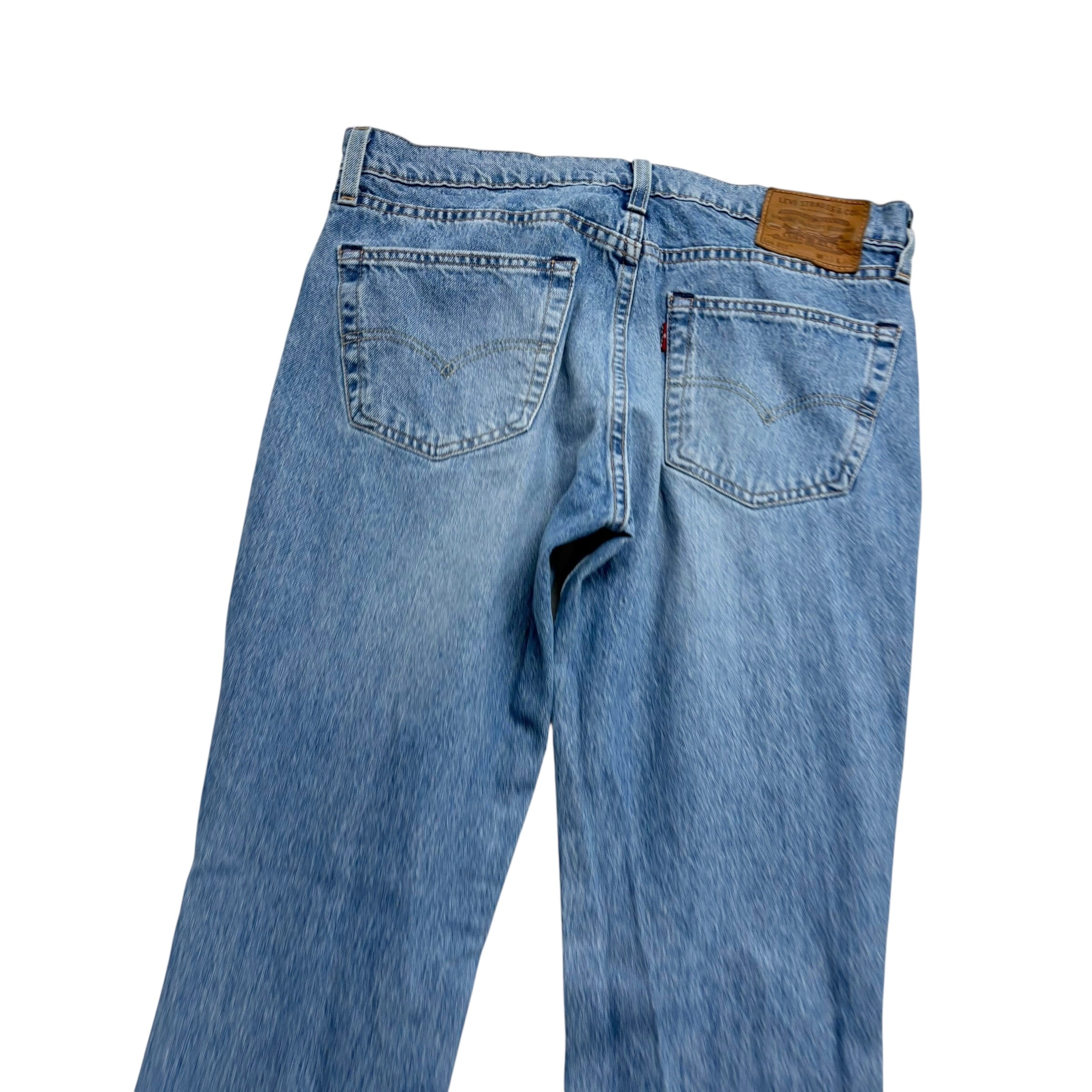 Levis 511 Jeans W33 L32 Mens Light Blue Slim Fit Stretch Distressed Denim