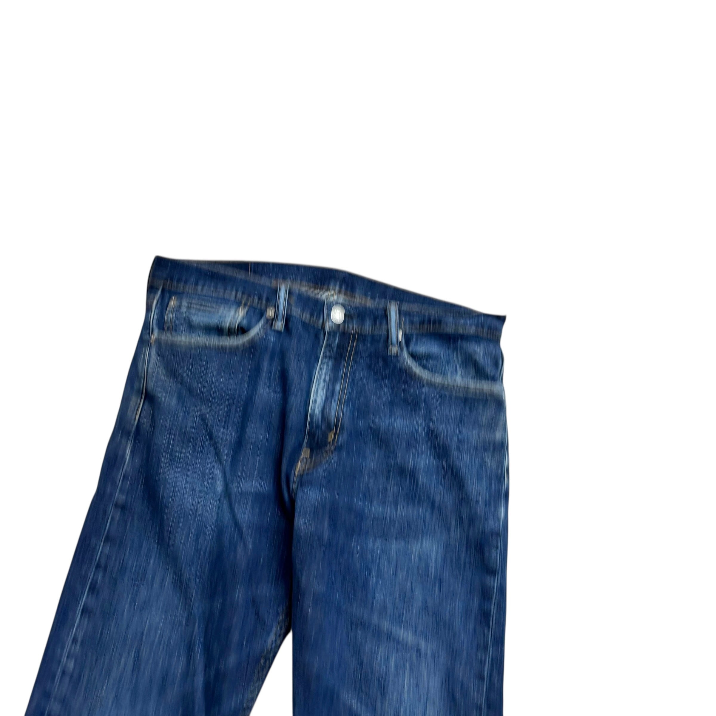 Levis 513 Jeans W34 L31 Mens Dark Blue Slim Straight Fit Stretch Denim