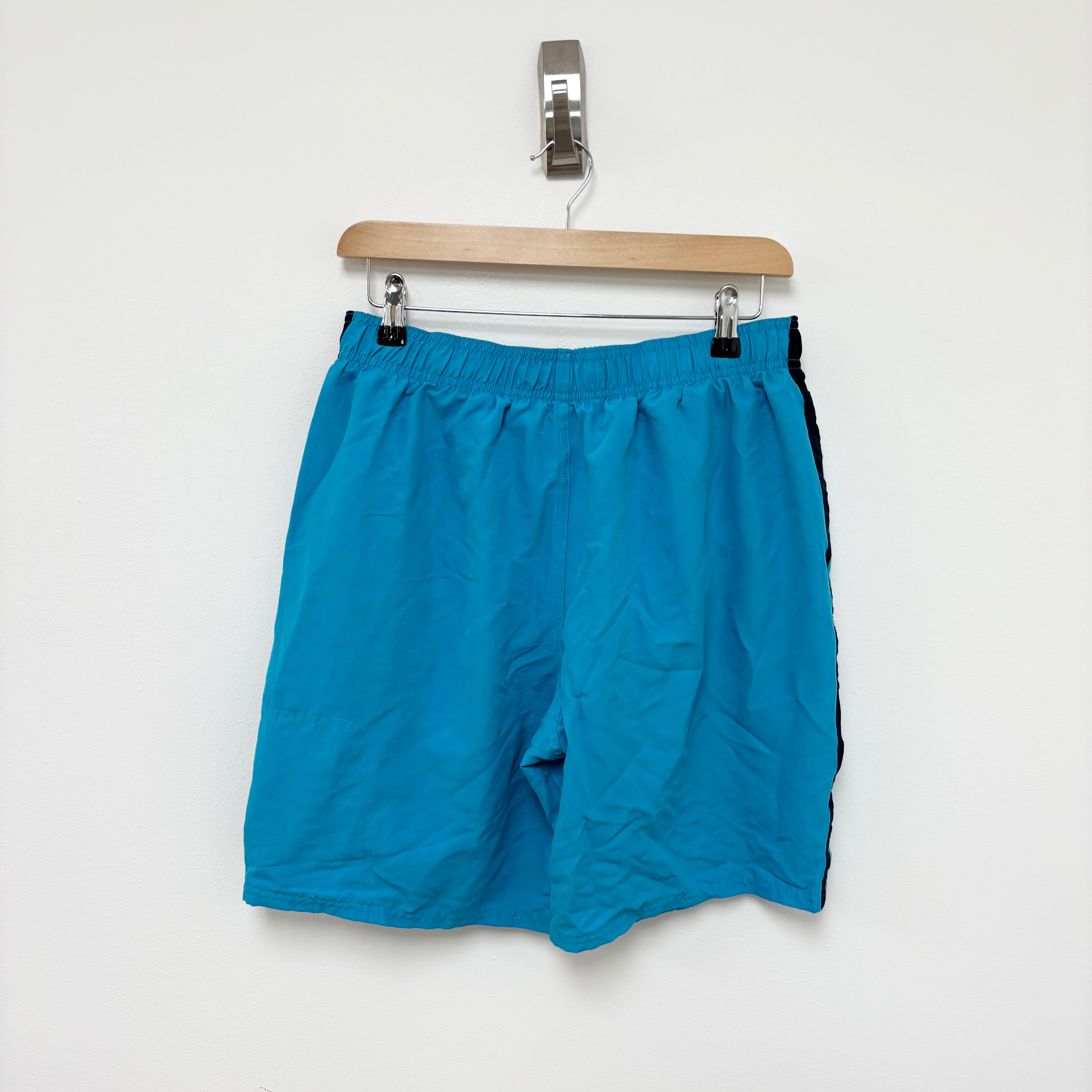 Nike Shorts Mens Large Blue Dri Fit Running Sports Gym Pockets (E)