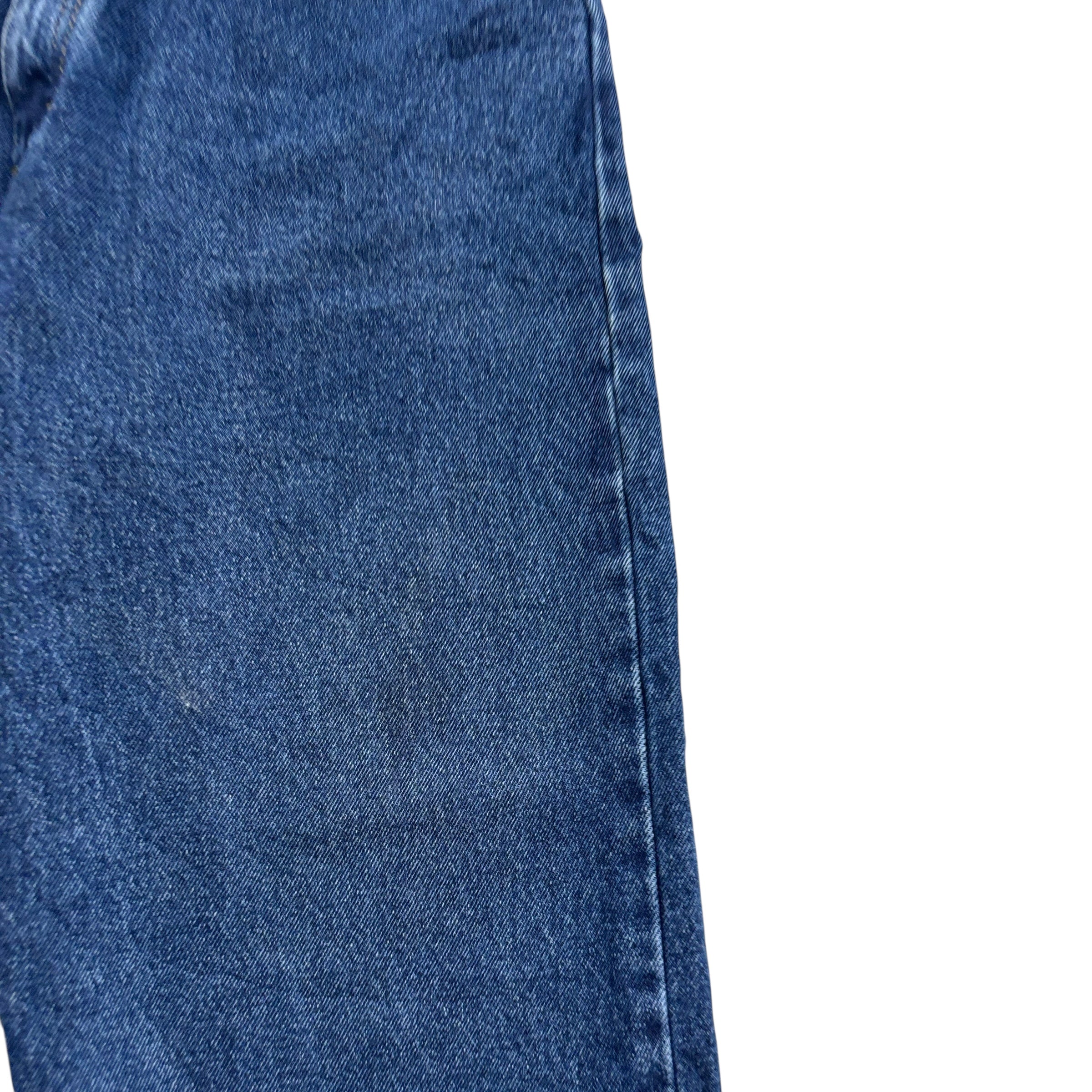 Wrangler Jeans W36 L30 Mens Mid Blue Relaxed Straight Fit Denim