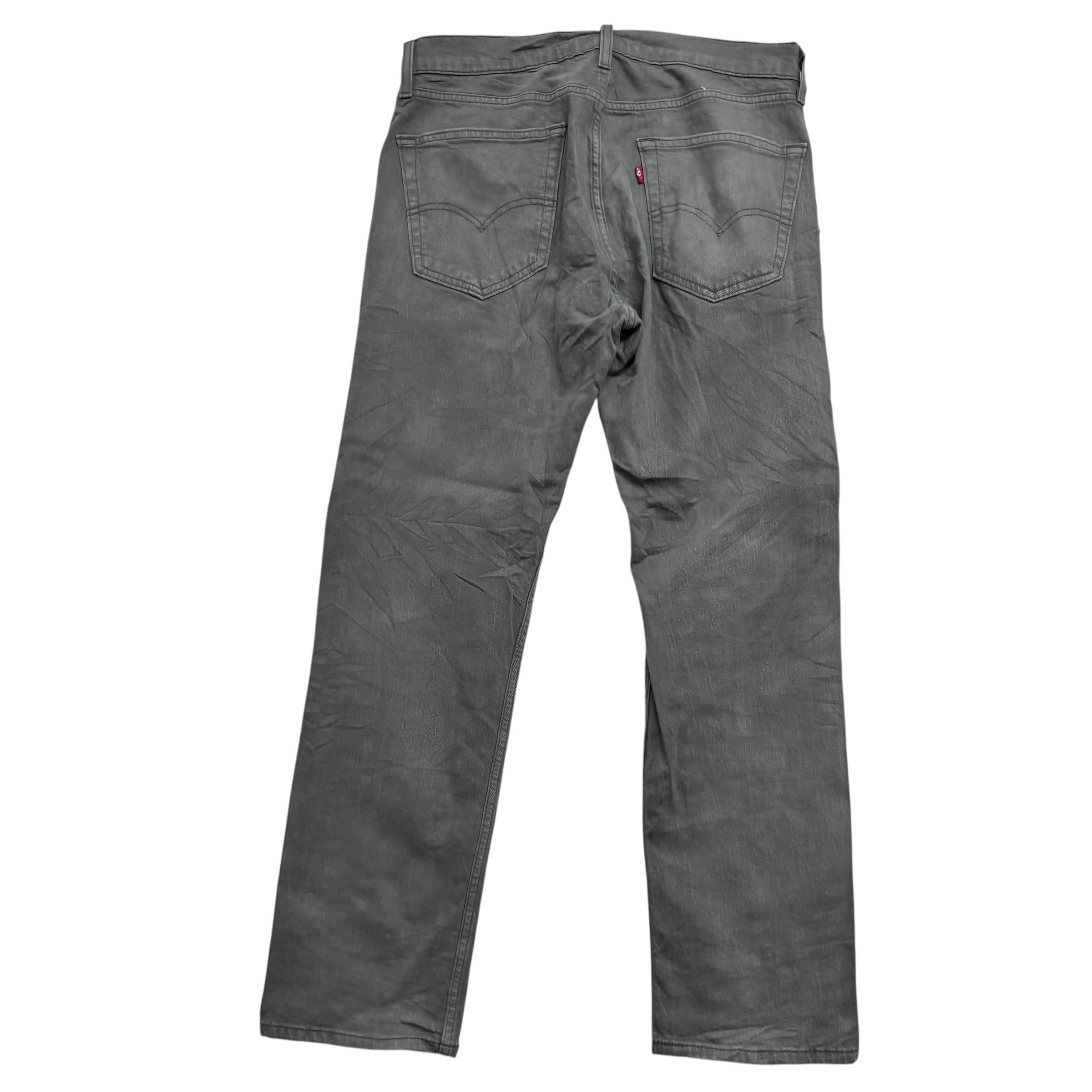 Levis 505 Jeans W32 L30 Mens Olive Green Regular Straight Fit Stretch Denim