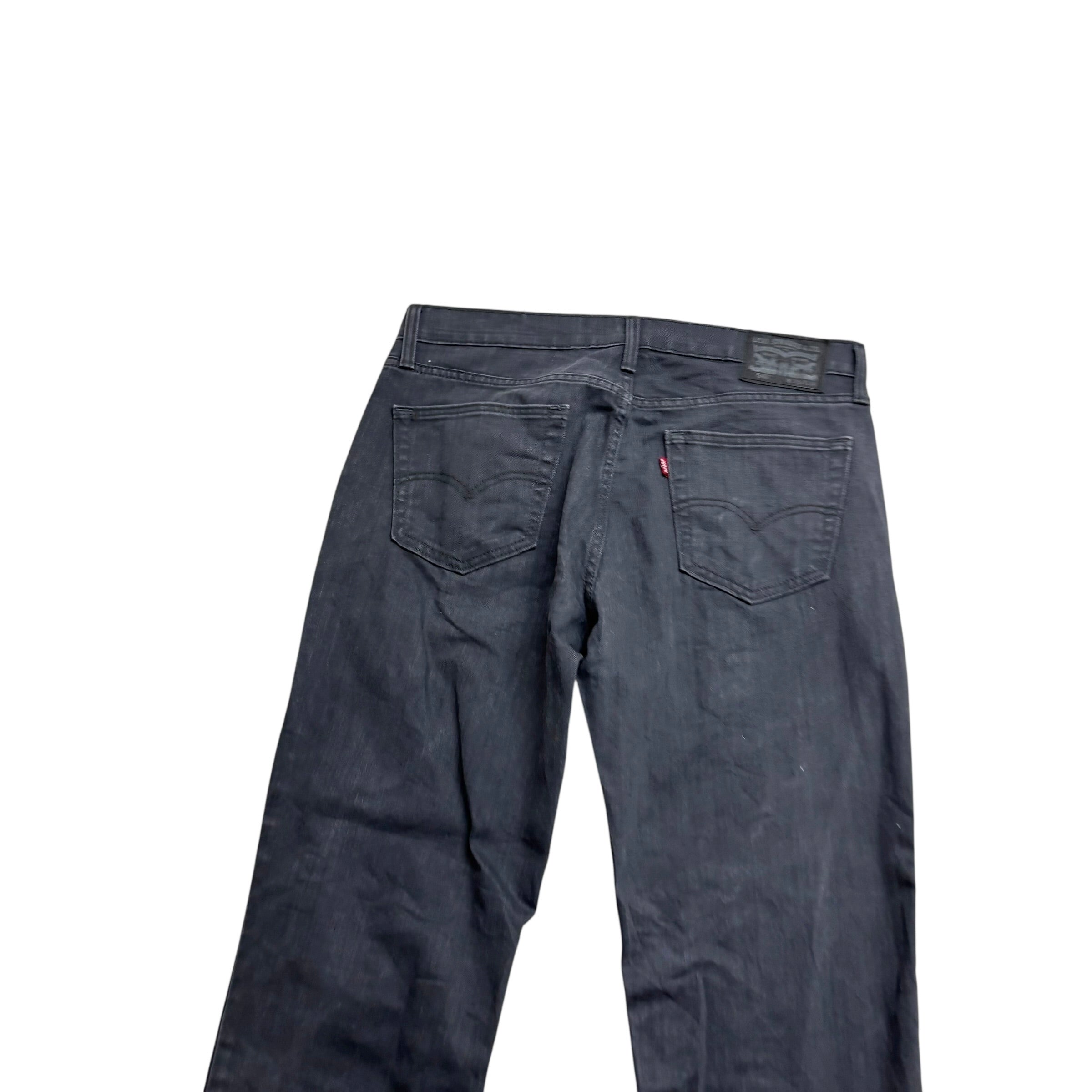 Levis 541 Jeans W35 L33 Mens Grey Athletic Tapered Fit Stretch Denim (E)