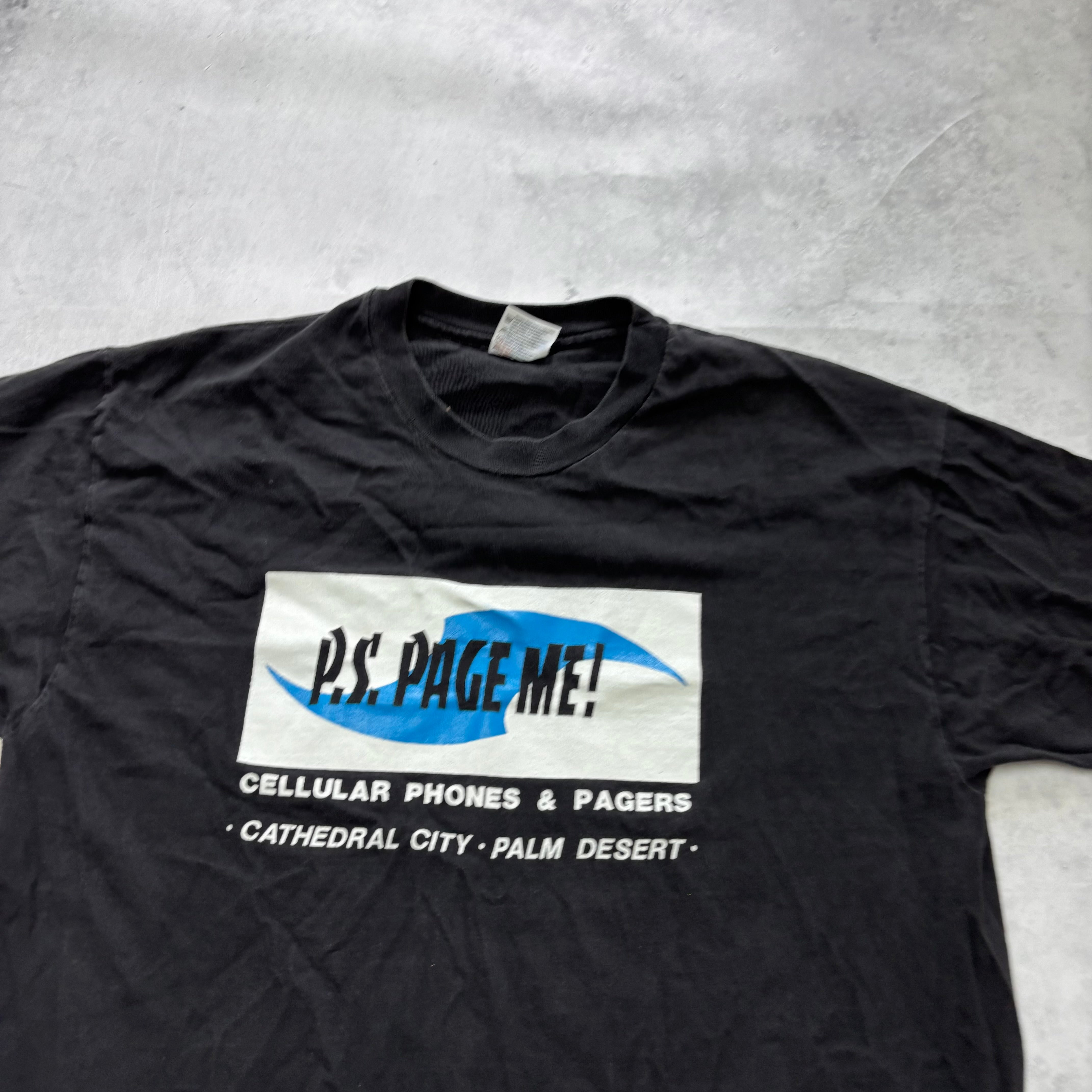 Vintage T Shirt Mens XL Black Single Stitch Graphic Print 90s USA