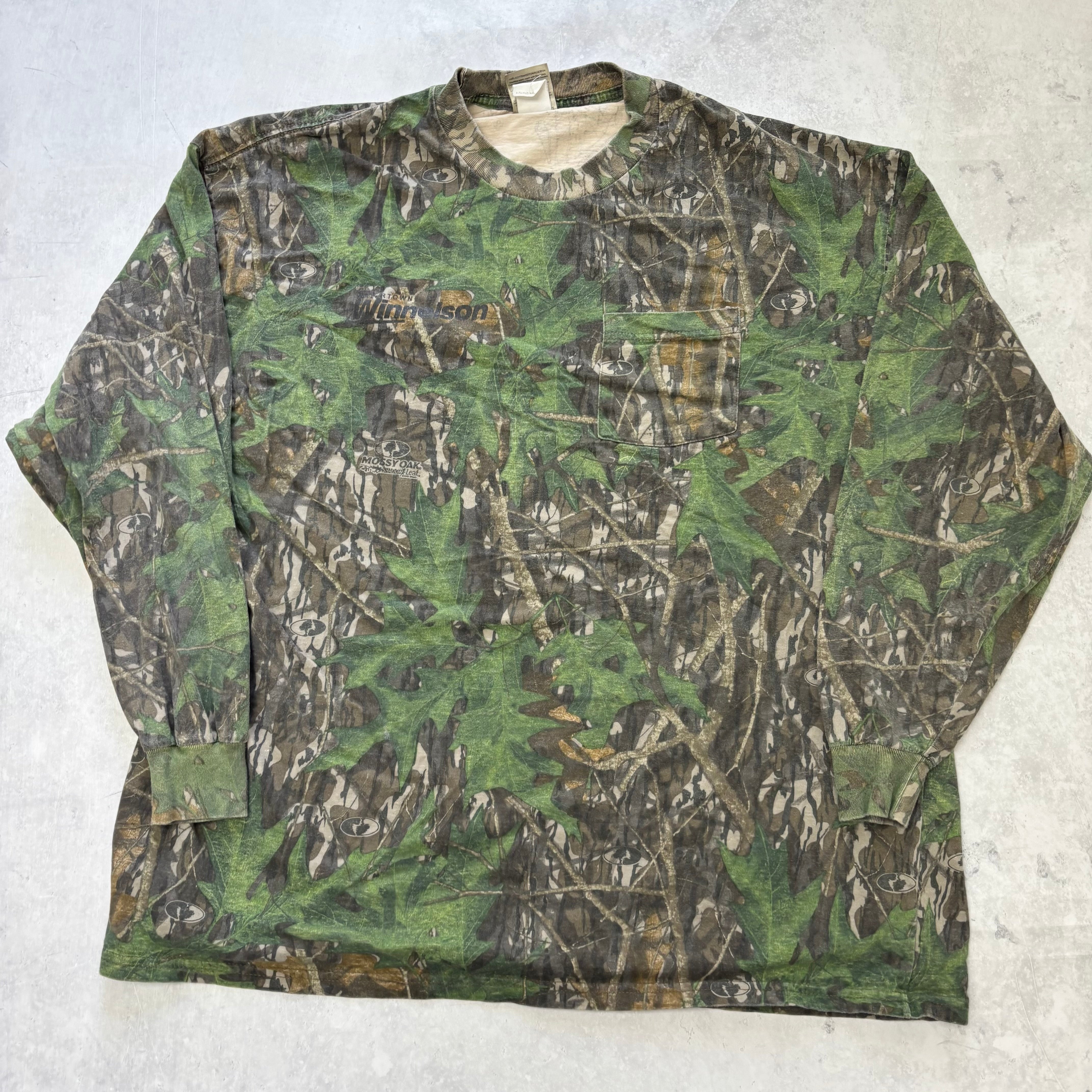 Vintage RealTree T Shirt Mens XXL Camo Y2K Hunting Jerzees Long Sleeve (E)