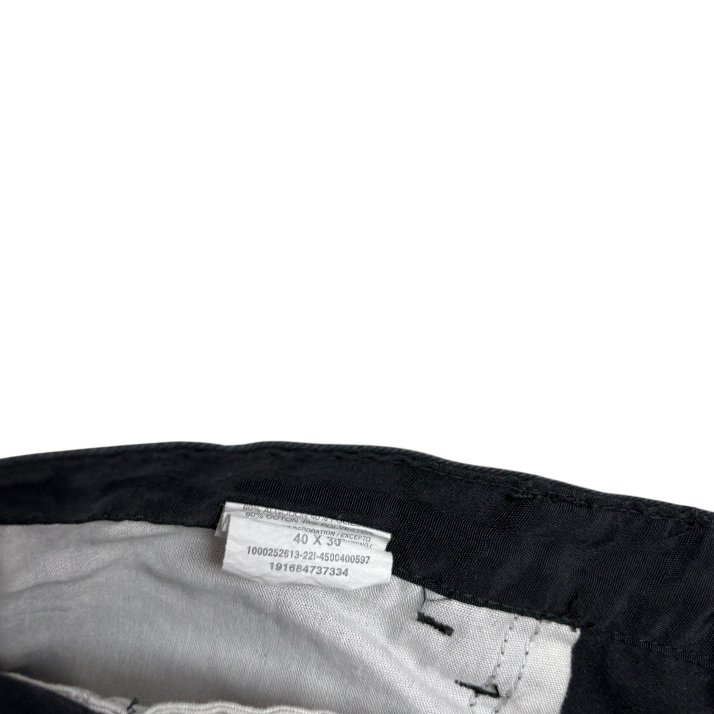 Wrangler Cargo Pants W40 L30 Mens Black Relaxed Straight Fit Trousers (F)