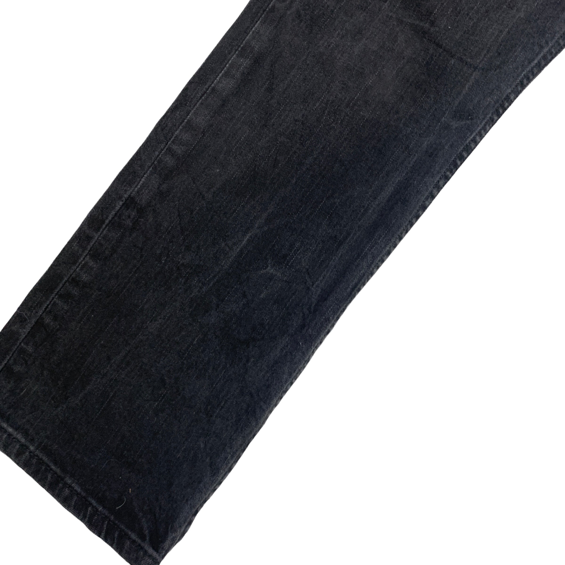 Levis 514 Jeans W36 L30 Mens Black Regular Straight Fit Stretch Denim