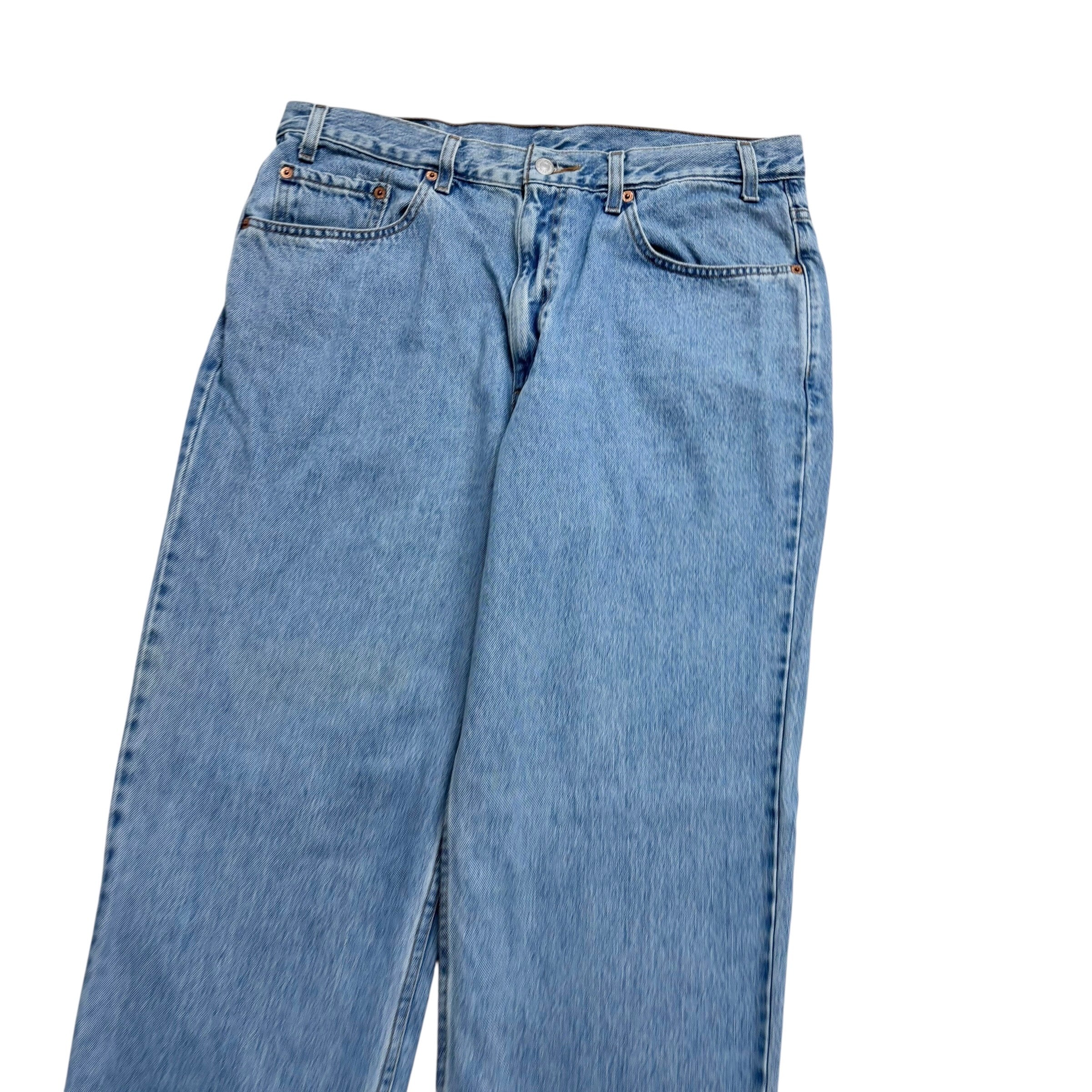 Levis 550 Jeans W36 L30 Mens Light Blue Baggy Relaxed Straight Fit Vintage Denim