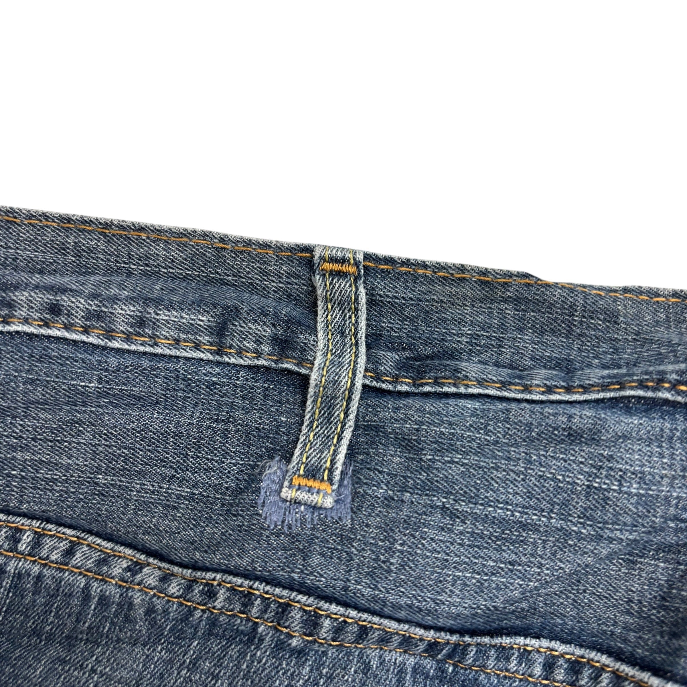 Levis 569 Jeans W46 L32 Mens Dark Blue Baggy Relaxed Straight Fit Denim