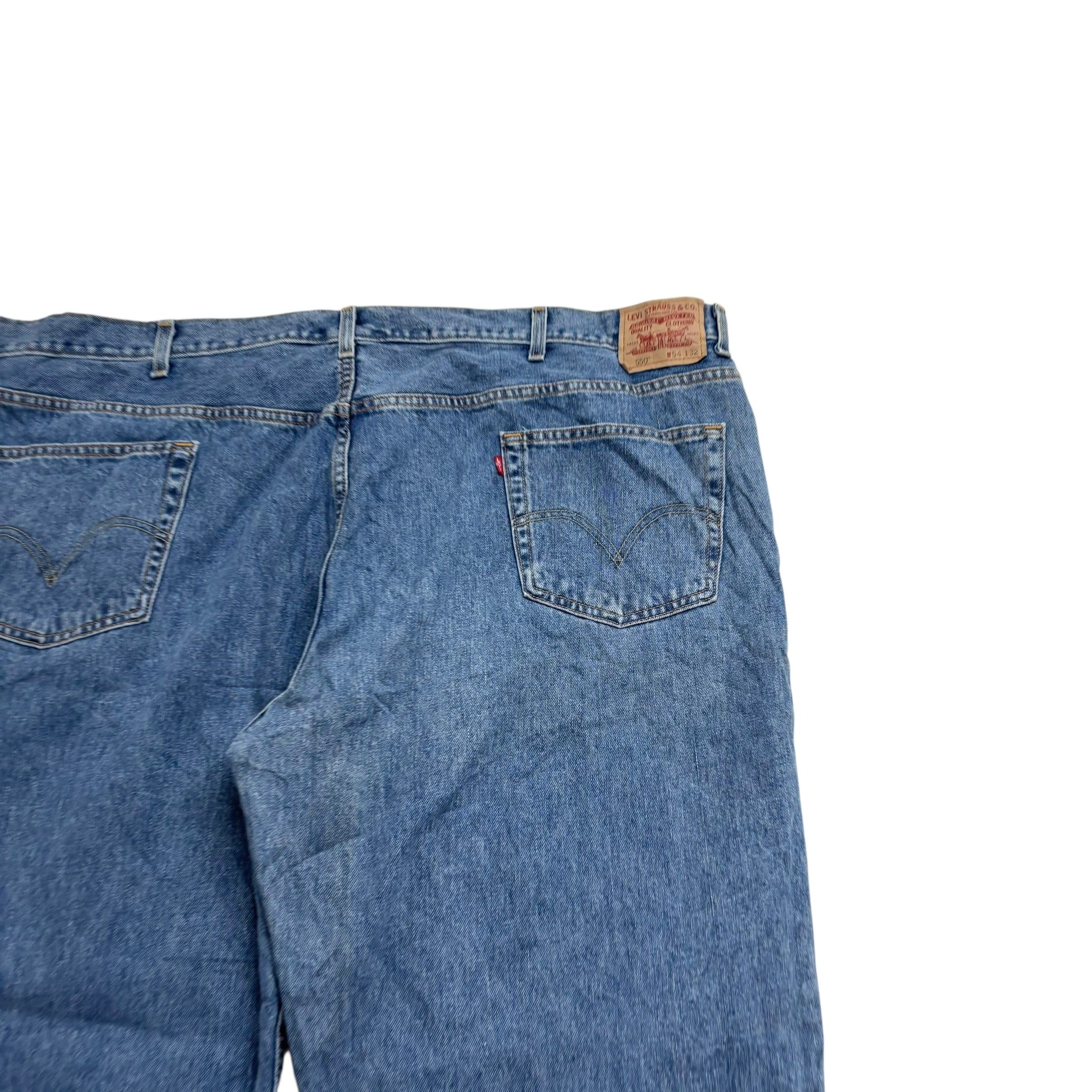 Levis 550 Jeans W54 L32 Mens Mid Blue Baggy Relaxed Straight Fit Vintage Denim