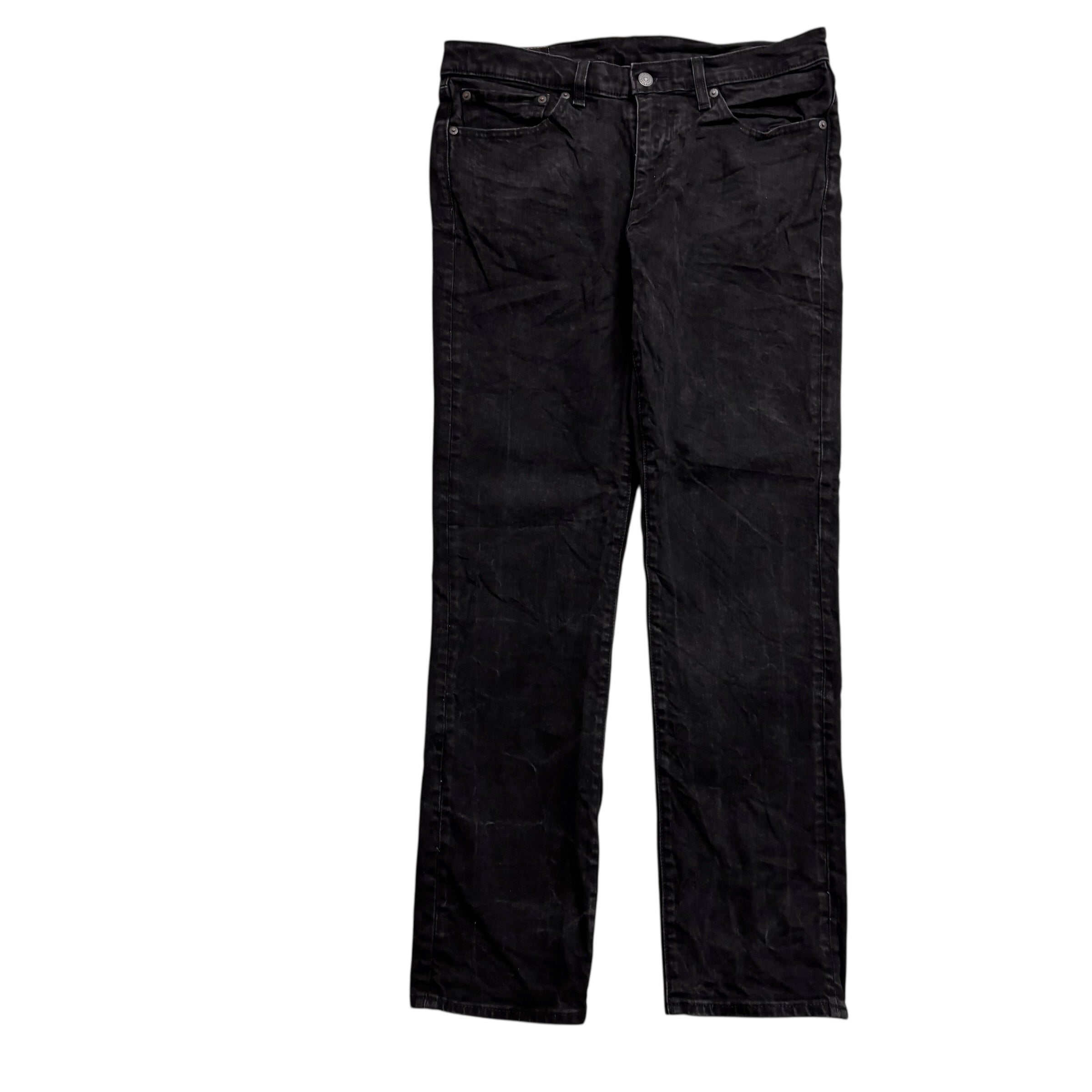 Levis 511 Jeans W34 L32 Mens Black Slim Fit Stretch Premium Denim (E)