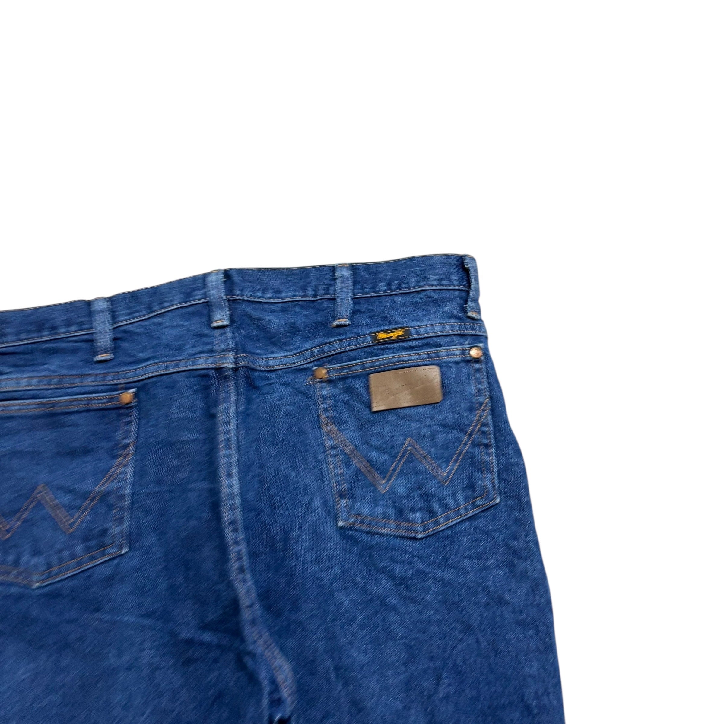 Wrangler Denim Shorts W38 Mens Dark Blue 9in Slim Fit