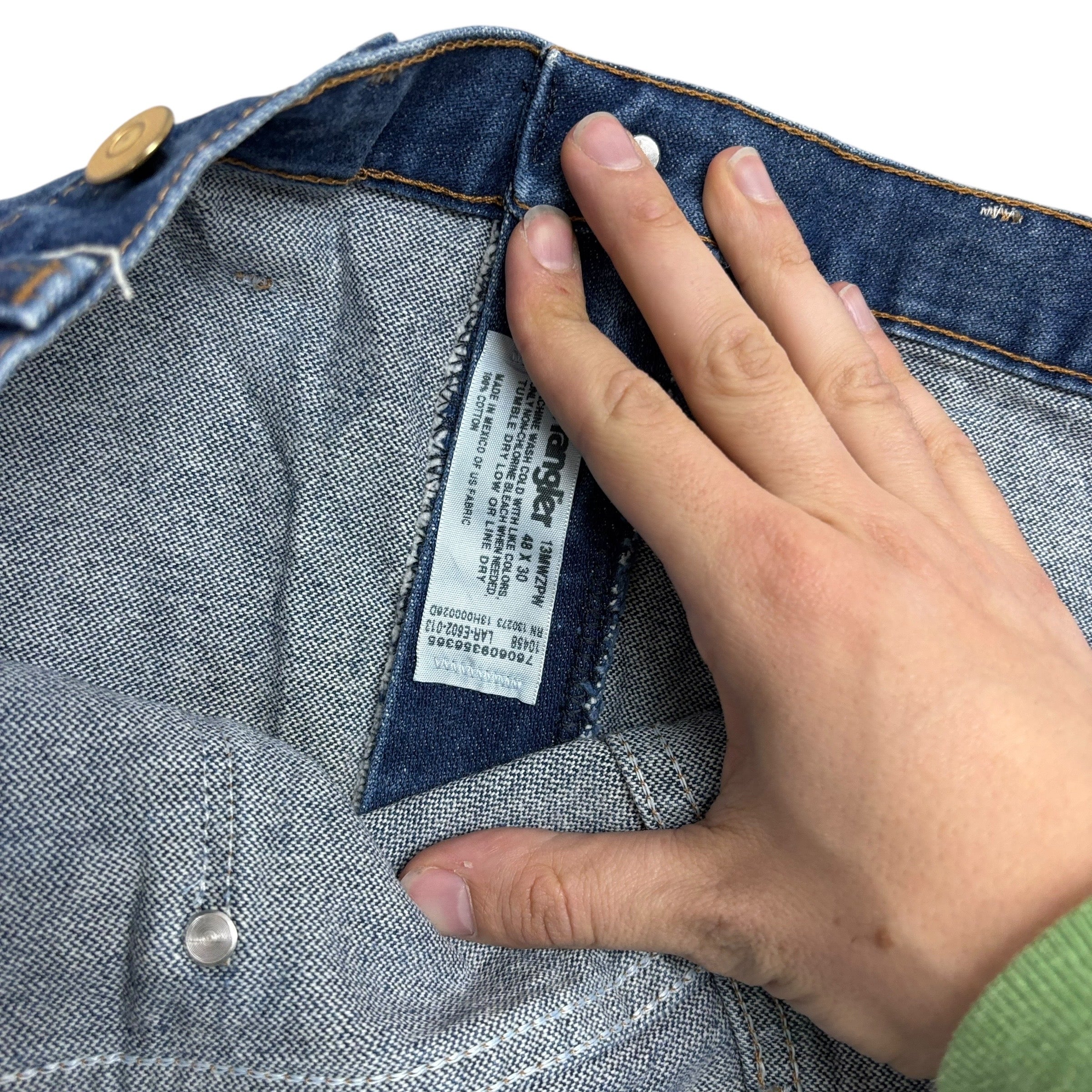 Wrangler Jeans Cowboy Cut W48 L27 Mens Mid Blue 13MWZ Original Fit Denim