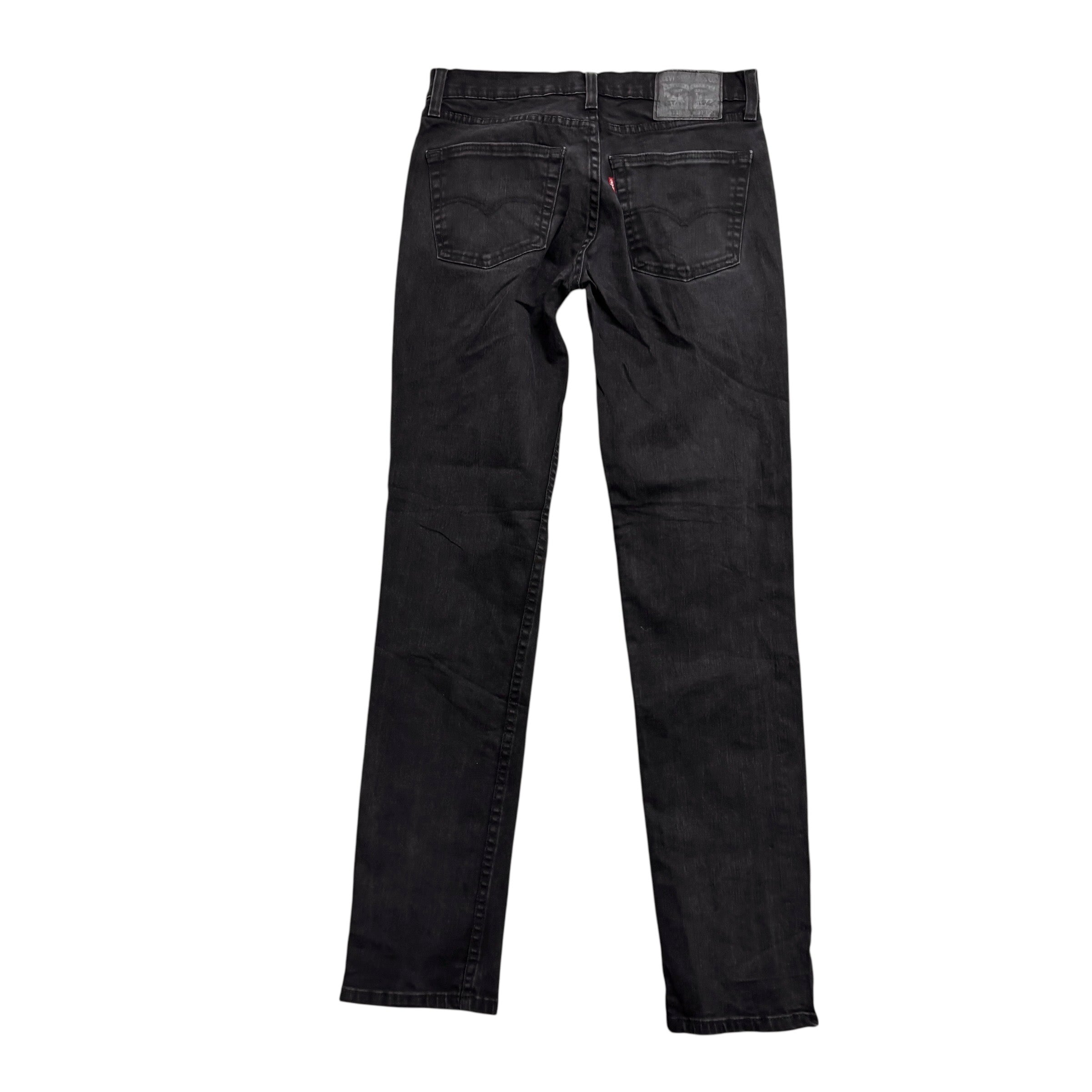 Levis 511 Jeans W30 L34 Mens Black Slim Fit Stretch Denim