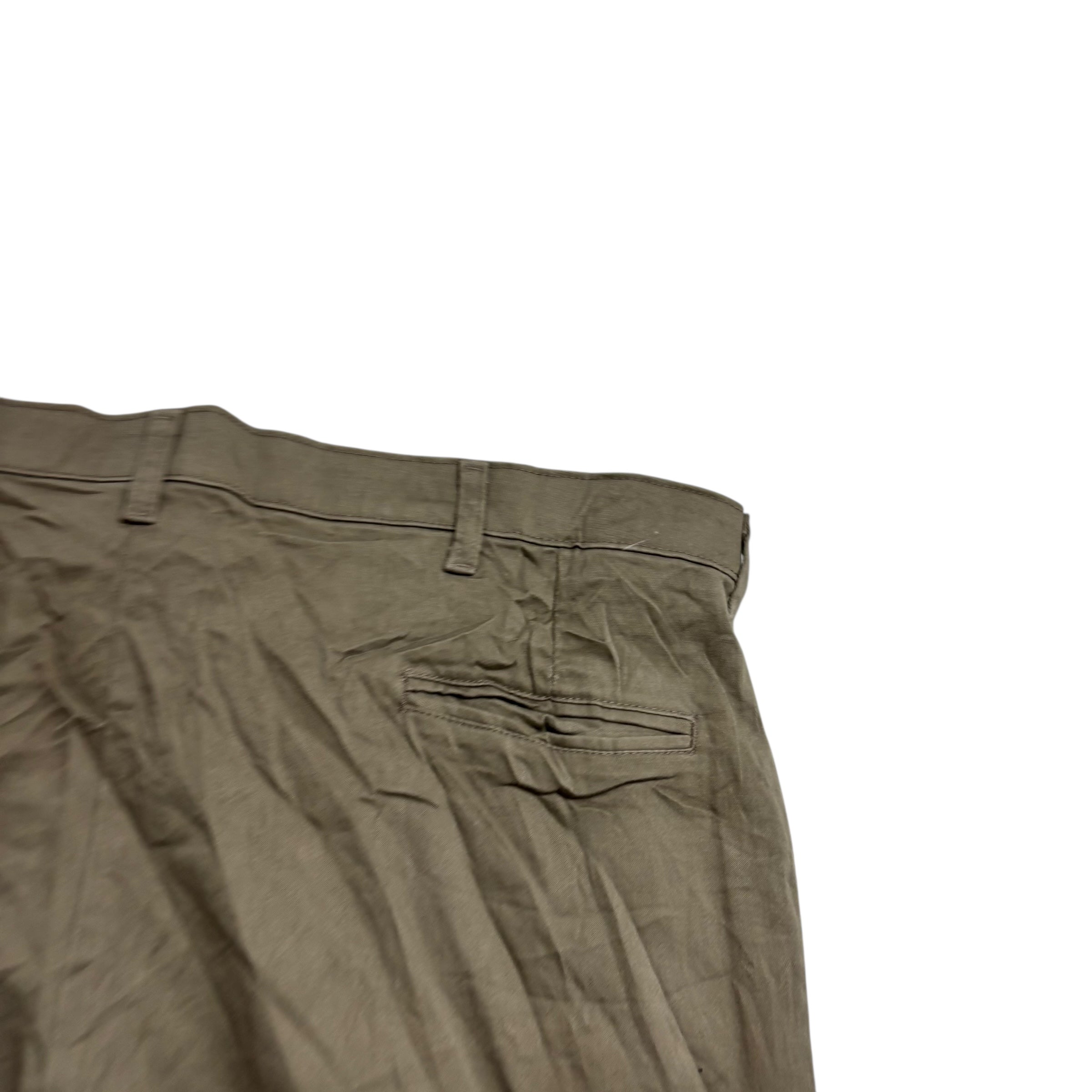 Wrangler Trousers W40 L27 Mens Green Relaxed Straight Fit Stretch Pants (E)