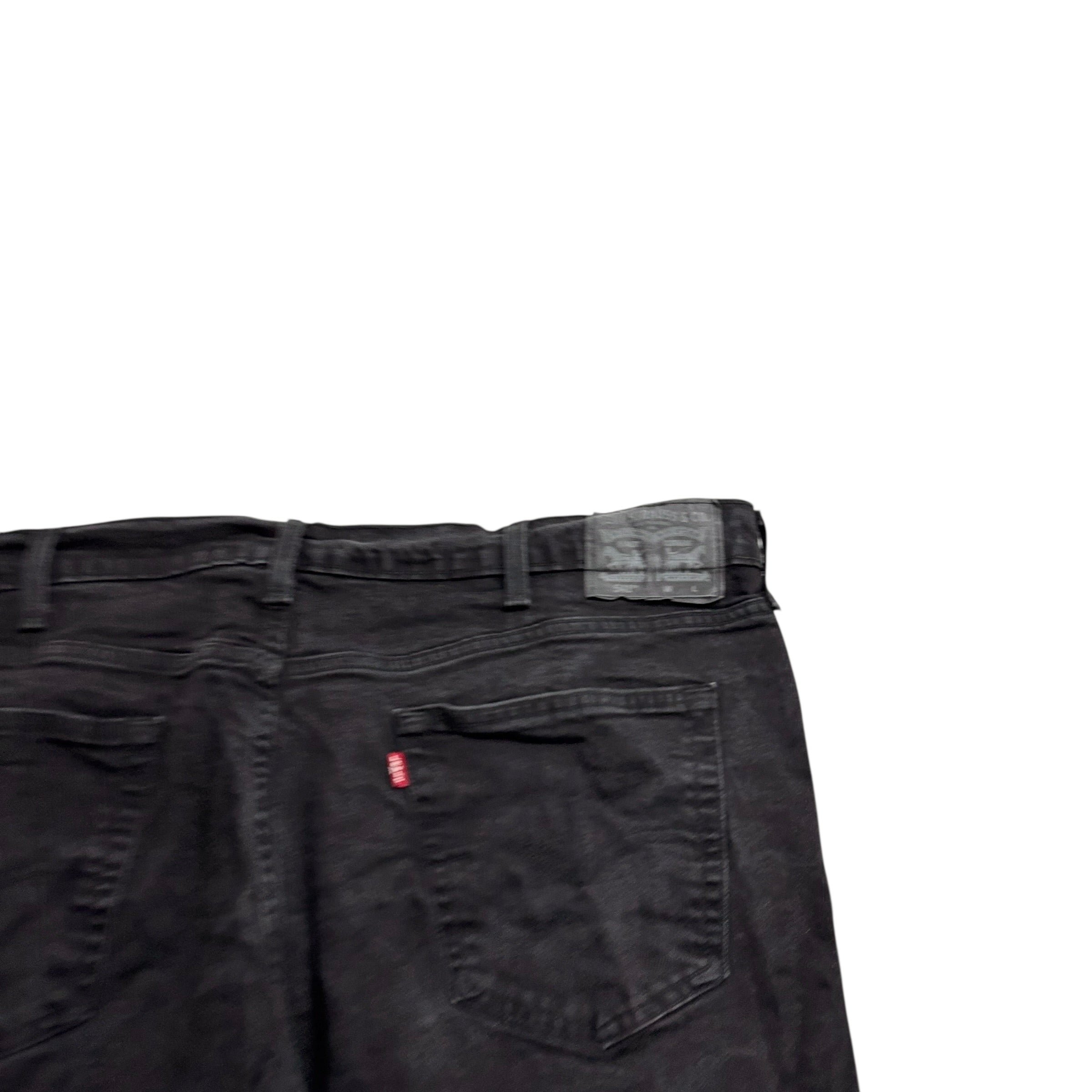 Levis 541 Jeans W44 L28 Mens Black Athletic Tapered Fit Stretch Denim (E)