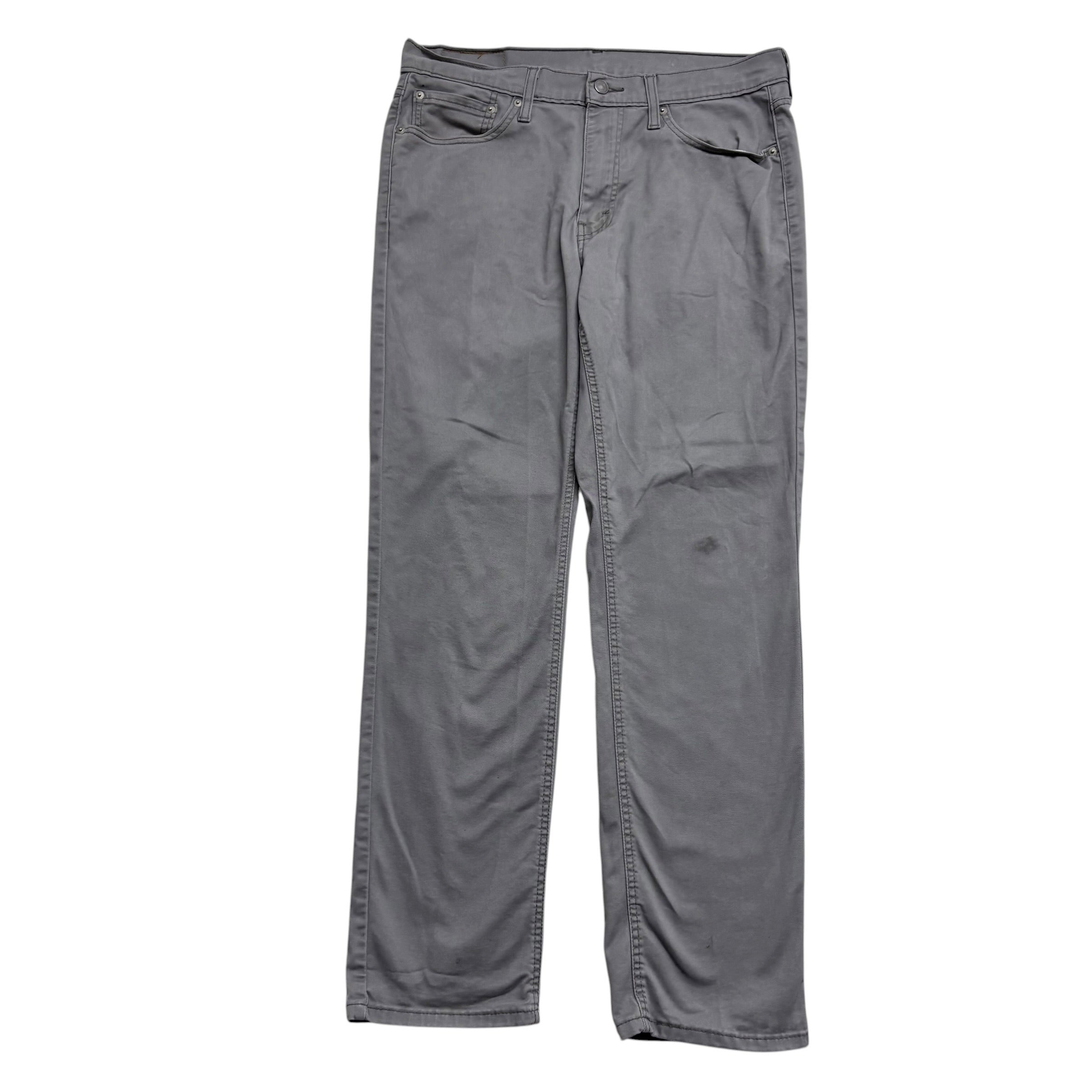 Levis 541 Trousers W33 L30 Mens Grey Athletic Tapered Fit Stretch Pants (F)