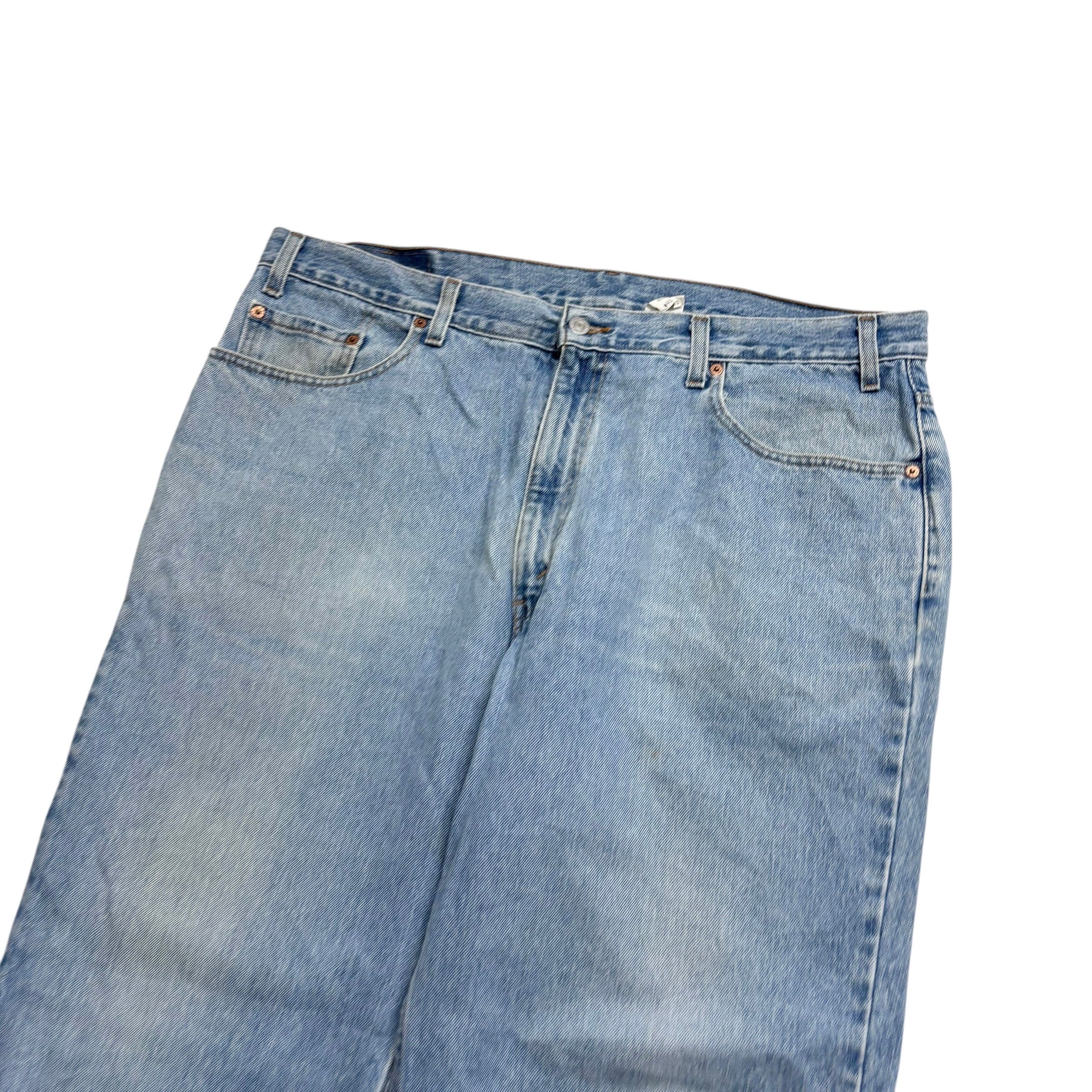 Levis 550 Jeans W42 L30 Mens Light Blue Relaxed Straight Fit Vintage Denim
