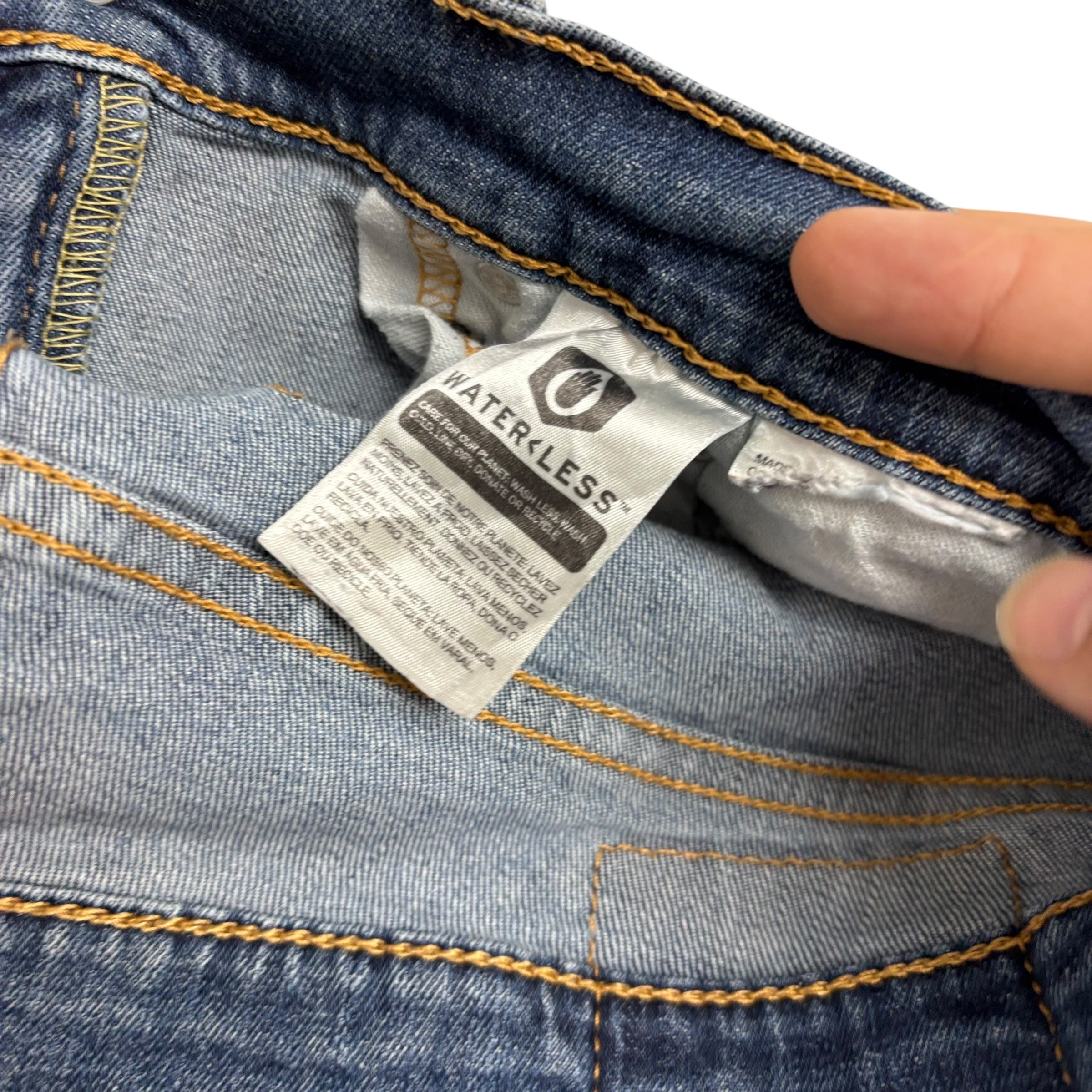 Levis 559 Jeans W32 L32 Mens Mid Blue Regular Straight Fit Stretch Denim (E)