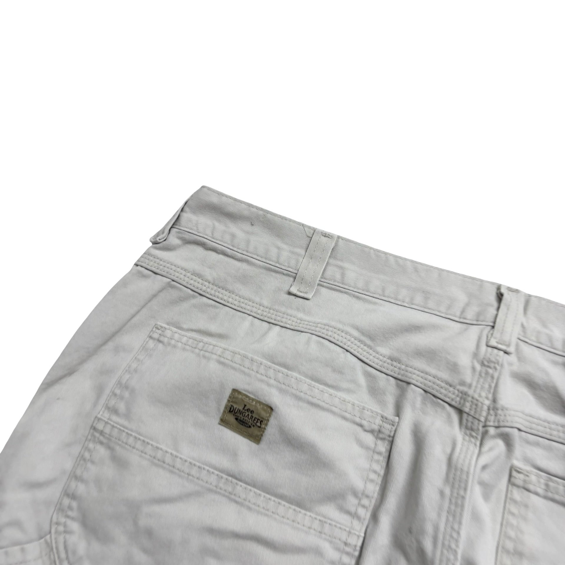 Lee Carpenter Trousers W40 L30 Mens Cream Relaxed Straight Fit Vintage