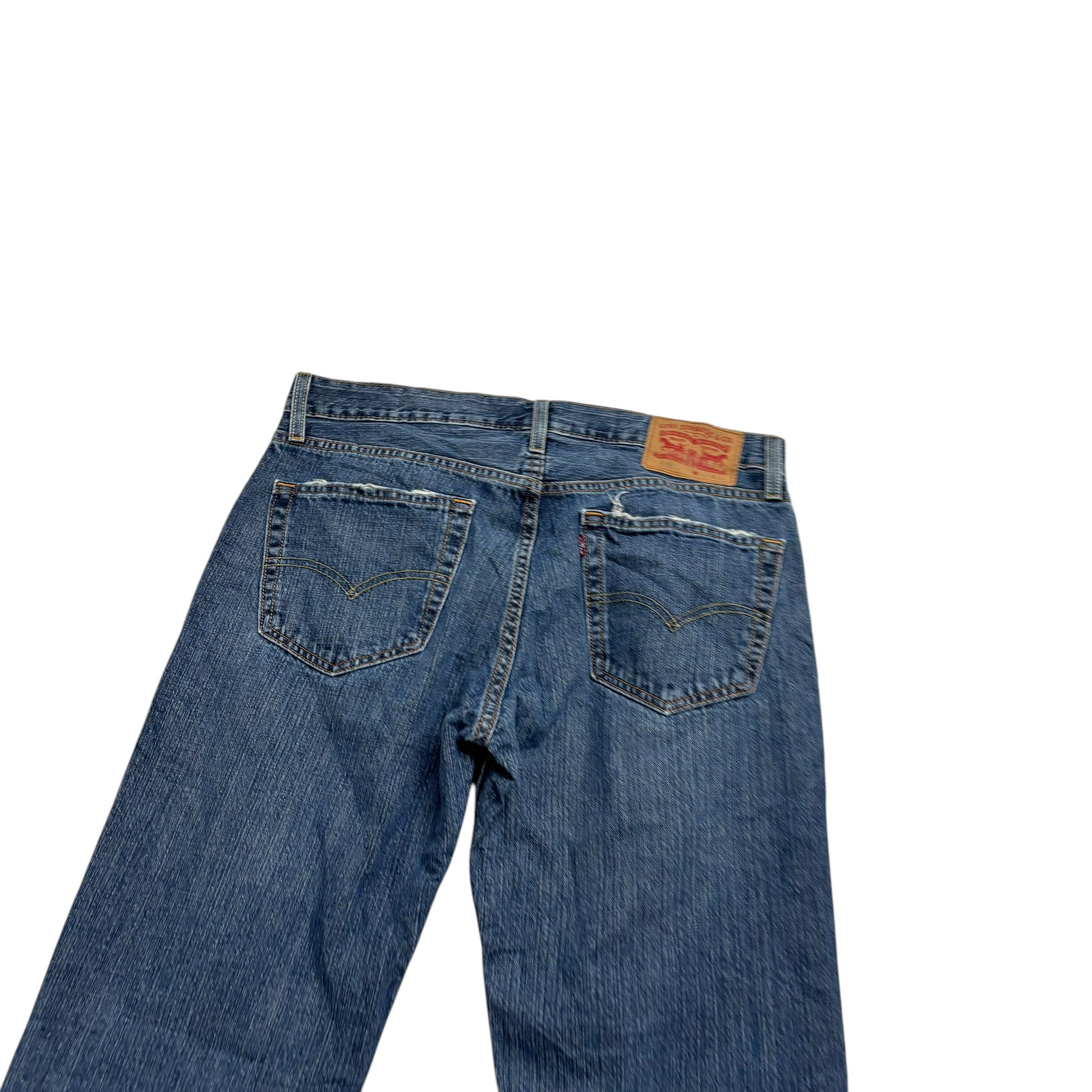 Levis 559 Jeans W33 L34 Mens Mid Blue Regular Straight Fit Denim