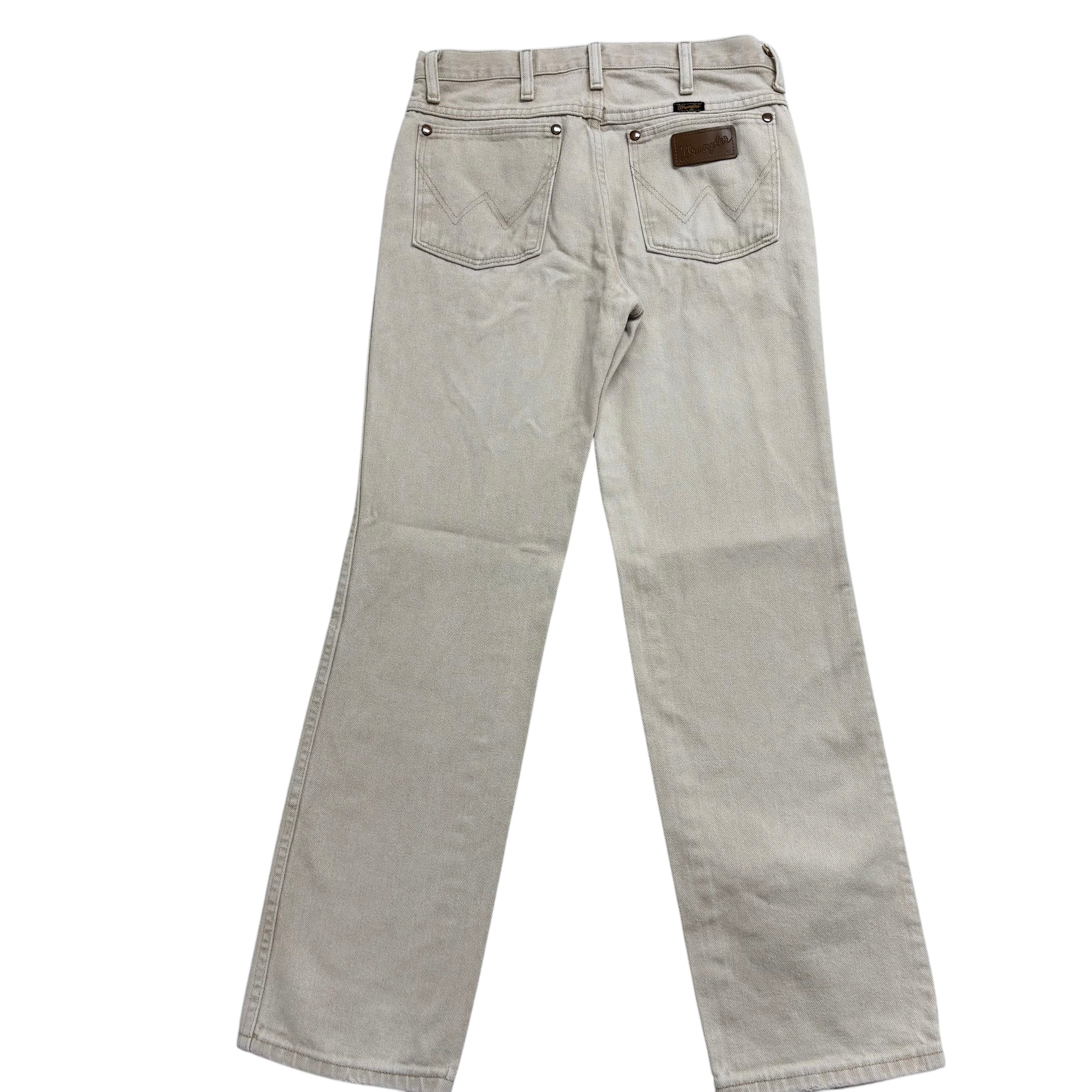 Wrangler Jeans Cowboy Cut W29 L30 Mens Cream 936 Slim Fit Denim (E)