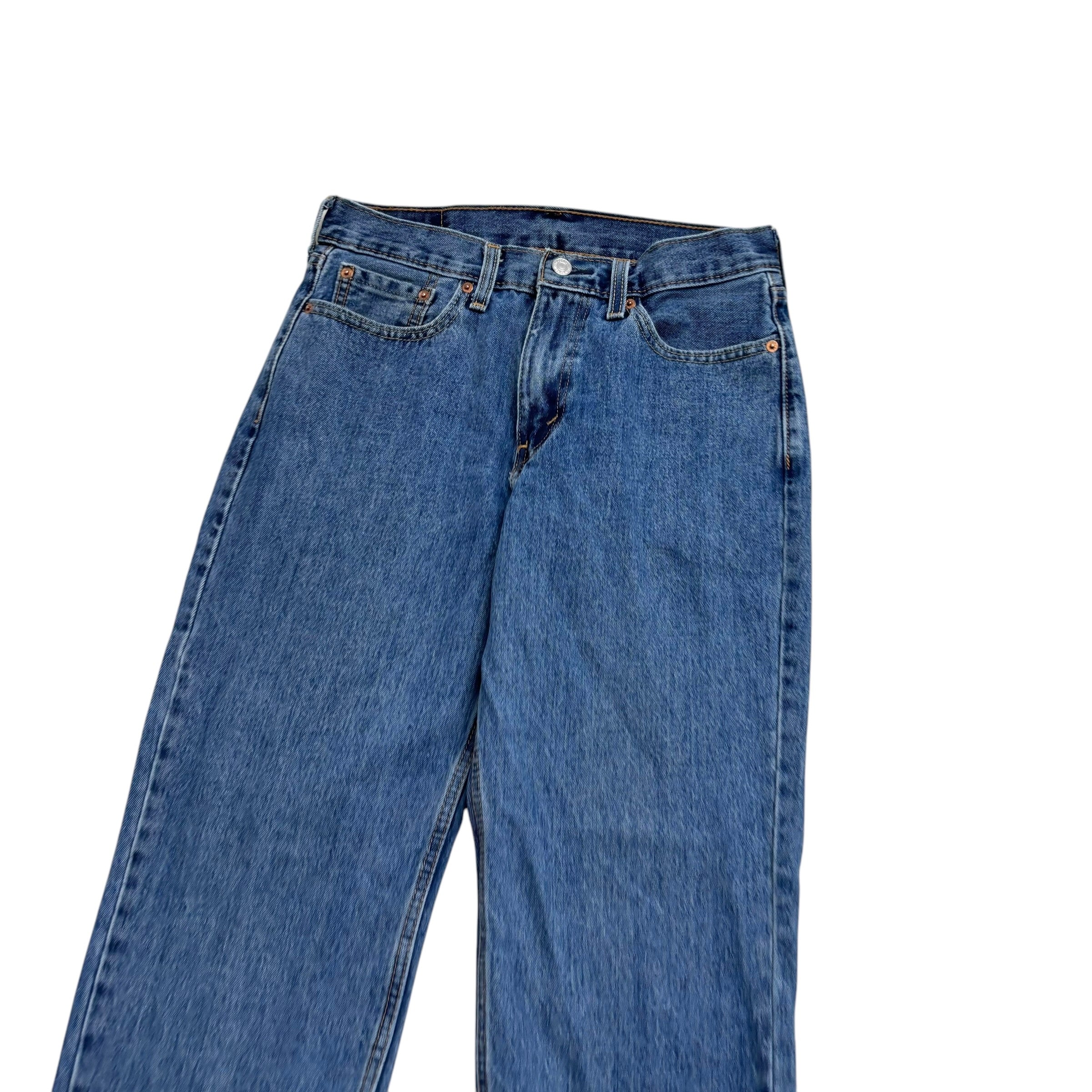 Levis 550 Jeans W30 L30 Mens Mid Blue Relaxed Straight Fit Denim (E)